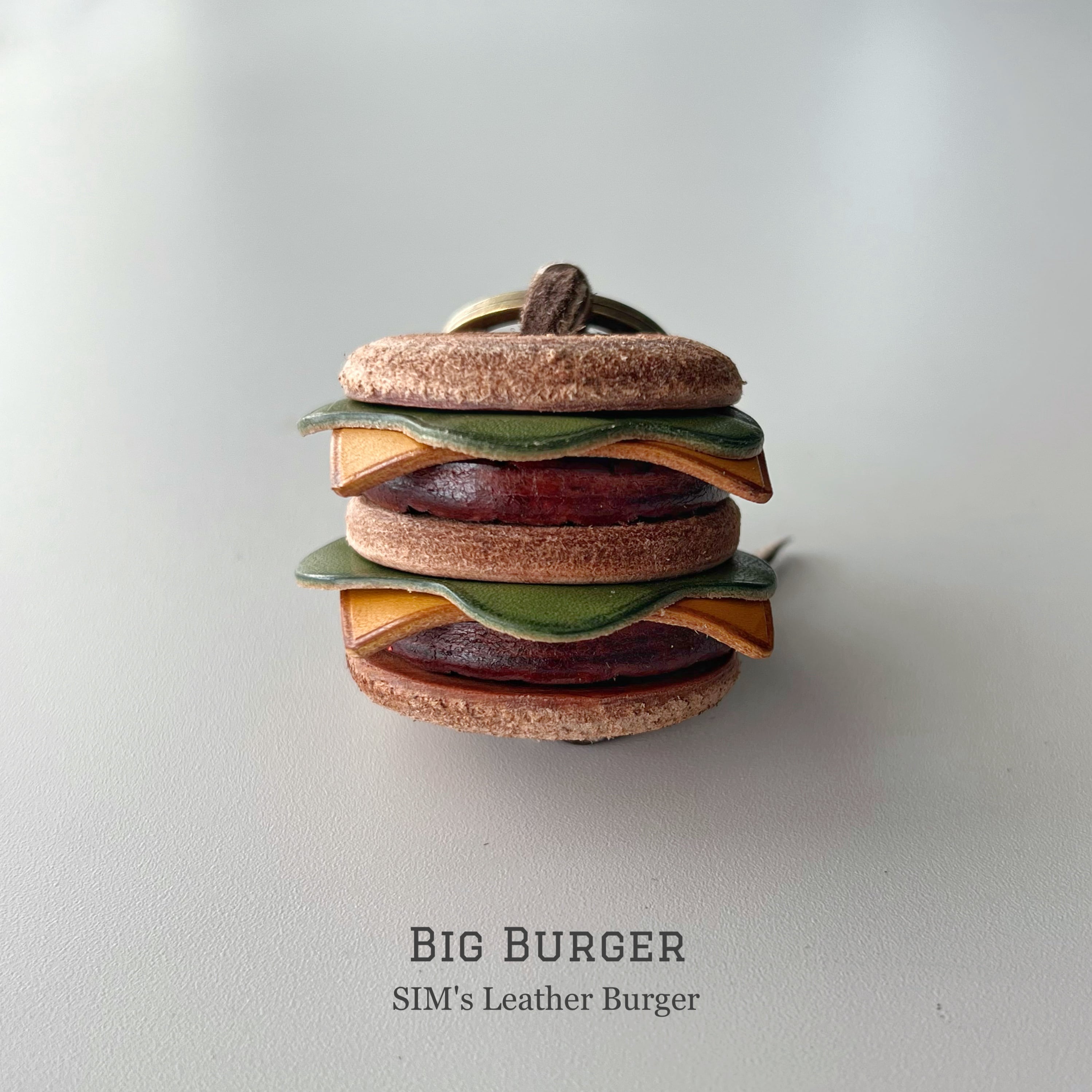 Leather Burger “BIG Burger” レザー ハンバーガーチャーム | Sim's