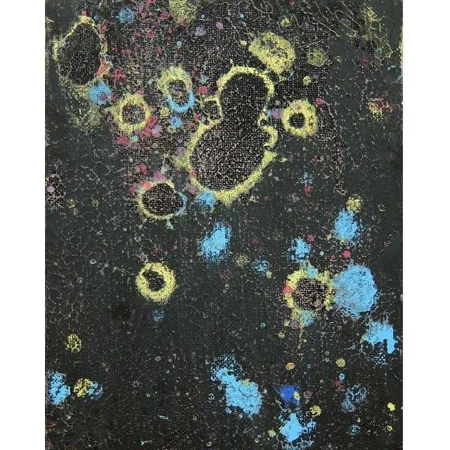 無題」 キャンバスにアクリル * 絵画 現代アート 抽象画 宇宙 内野隆文