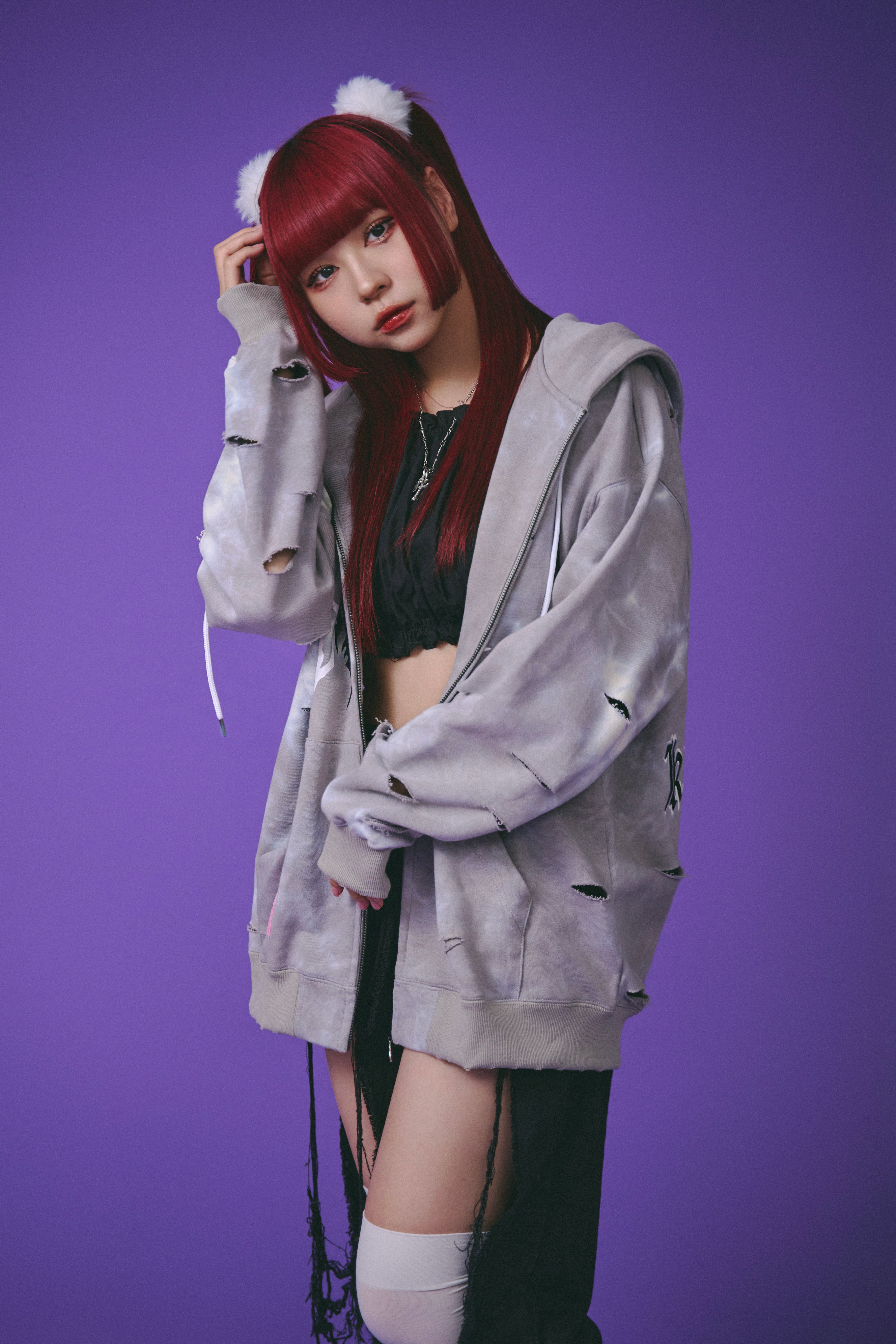 イルガルフィームラ染めZIPパーカー」 | KRY clothing