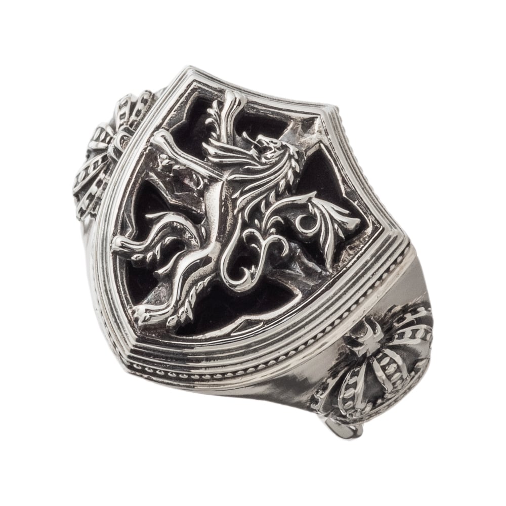 ライオンシールドリング AKR0065 Lion shield ring シルバー