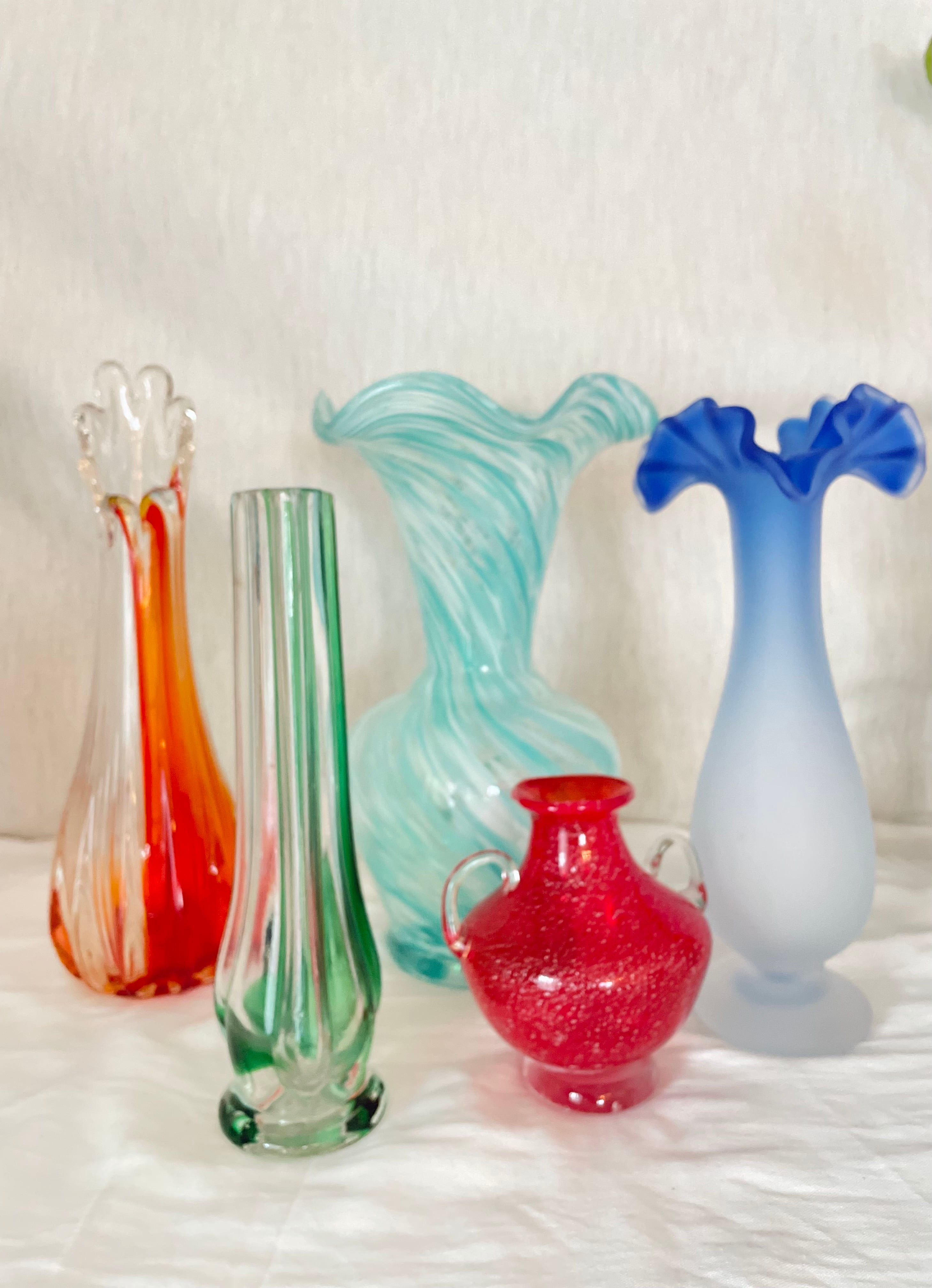 red art vase ヴィンテージ フラワーベース 花瓶 | mar cielo