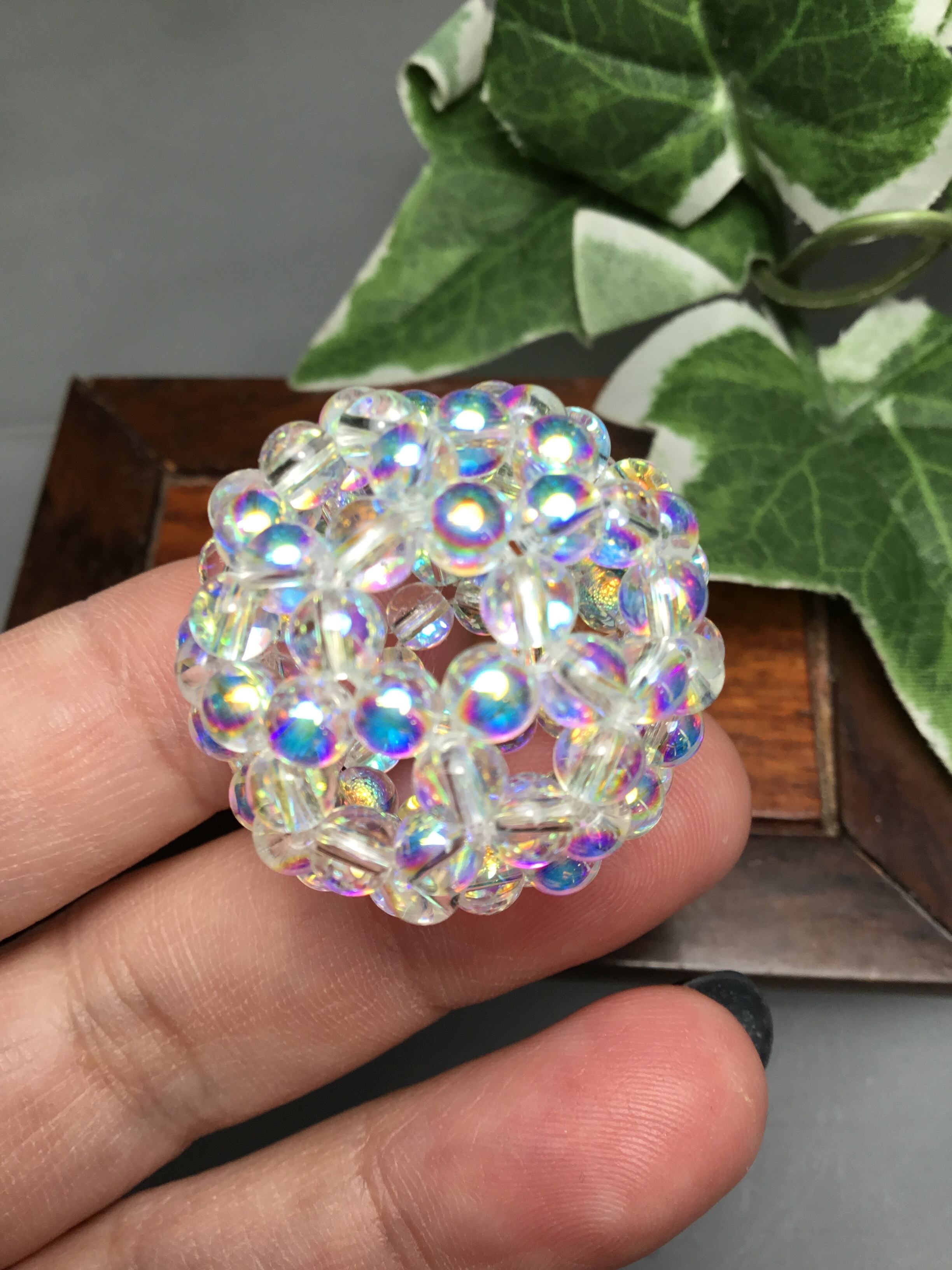 神聖幾何学フラーレン水晶✨水晶オーラ4mm✨宇宙エネルギー✨美しい