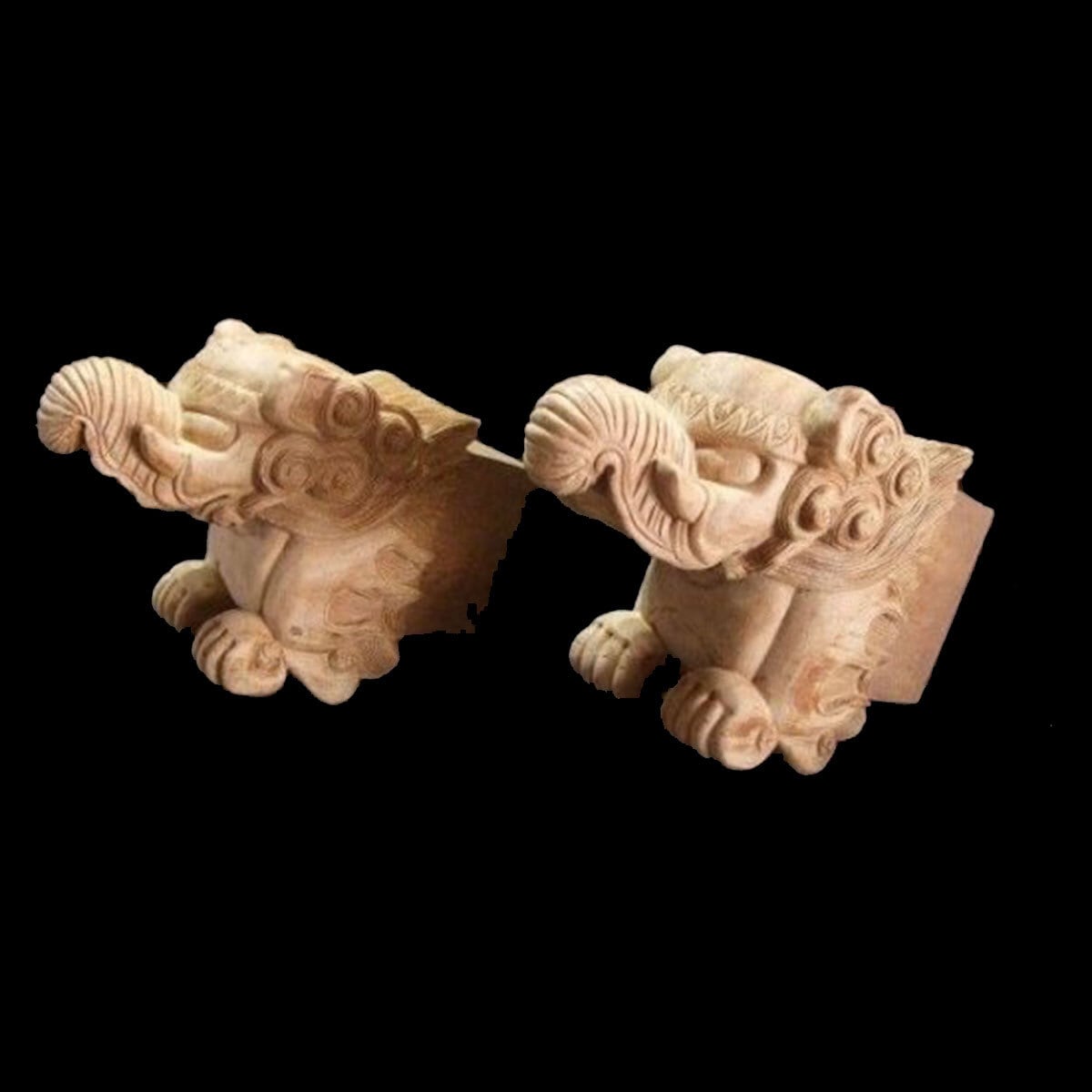 象鼻】 社寺仏閣、山車木鼻彫刻 4寸 1組 | ㈱田中ソウケン