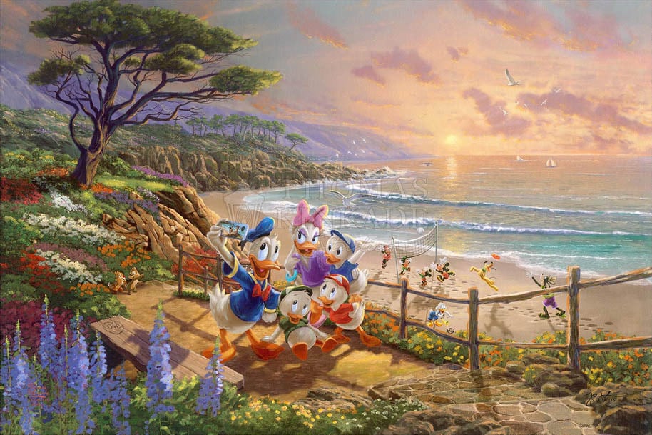 ディズニー絵画 「ドナルド&デイジー/ダック デイ アフタヌーン」 作品