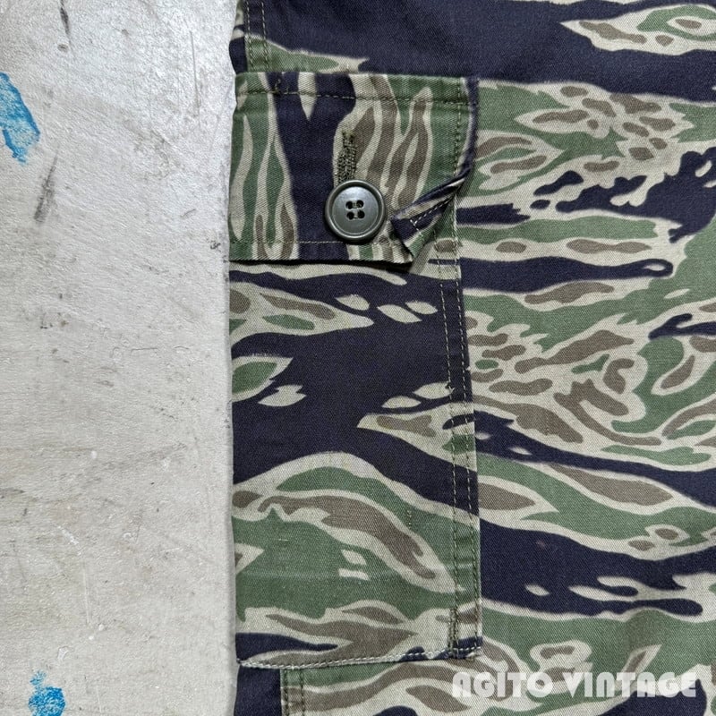 60's~ VIETNAM TIGER STRIPE CAMO CARGO PANTS タイガーストライプカモ