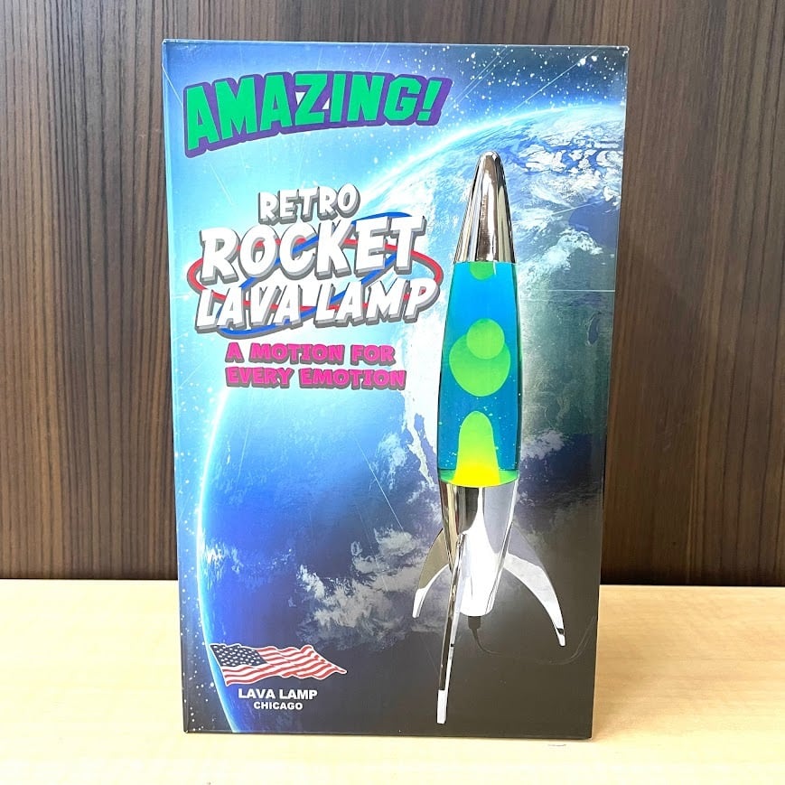 レトロ ロケットラバランプ ブルー ピンク | 暮らしのトレジャー生活