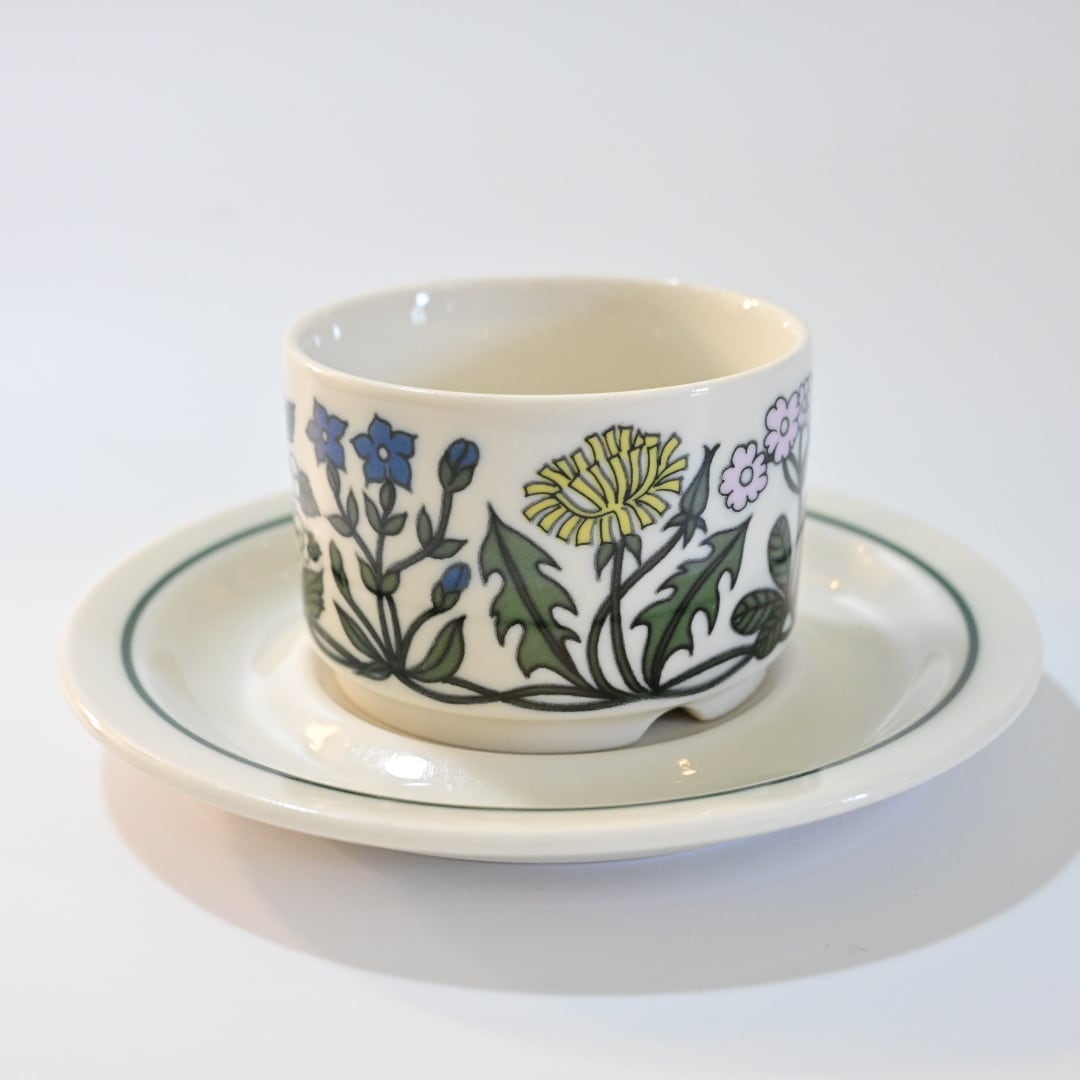ヴィンテージ品】ARABIA Flora アラビア フローラ カップ&ソーサー