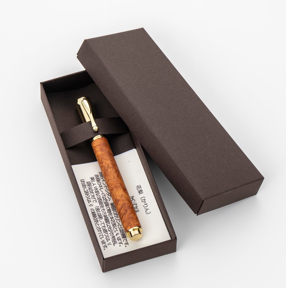 Wood Pen 銘木ボールペン 花梨 /かりん こぶ杢 SP15301 PARKER type