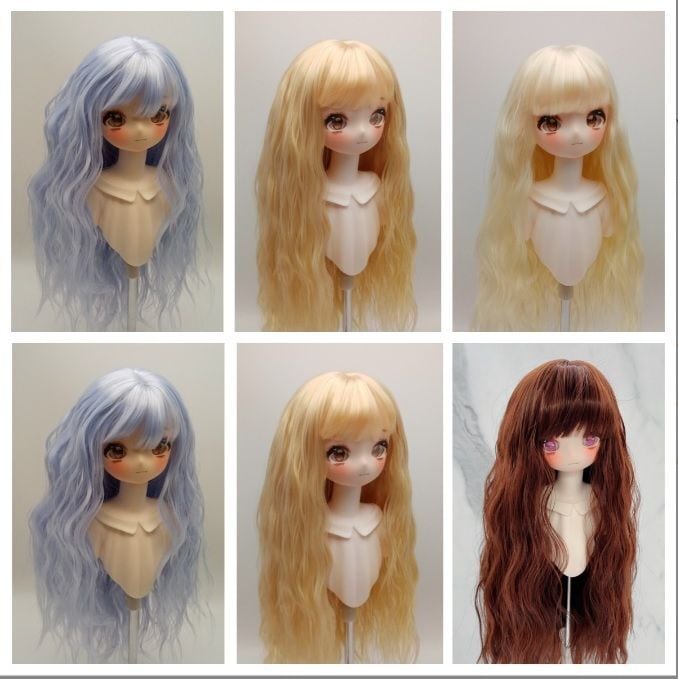 送料無料 bjd ドールヘアーウイッグ ドールかつら 1/6 人形ウイッグ