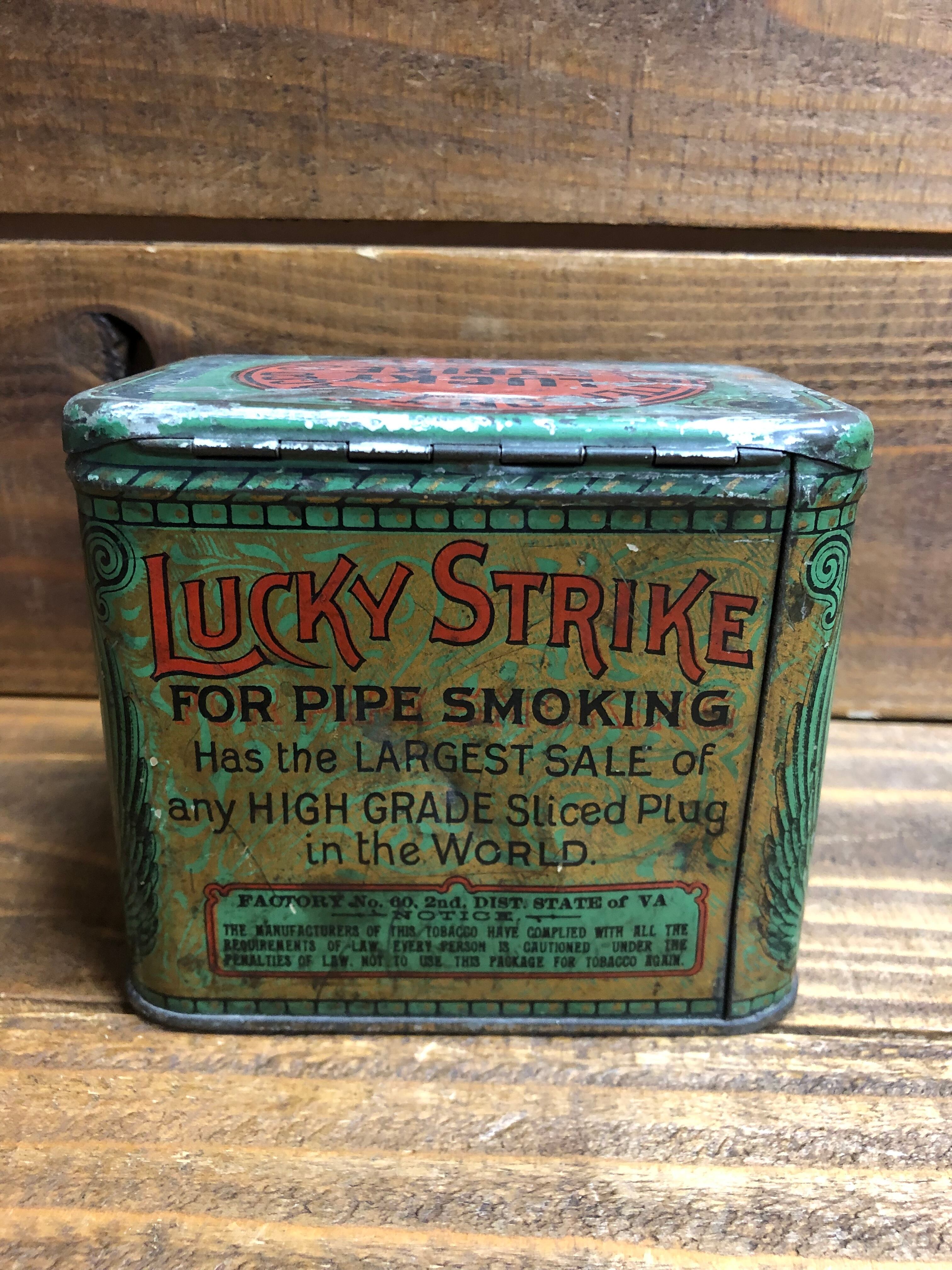 VINTAGE CAN BOX''LUCKY STRIKE''TOBACCO(B)/ラッキーストライク