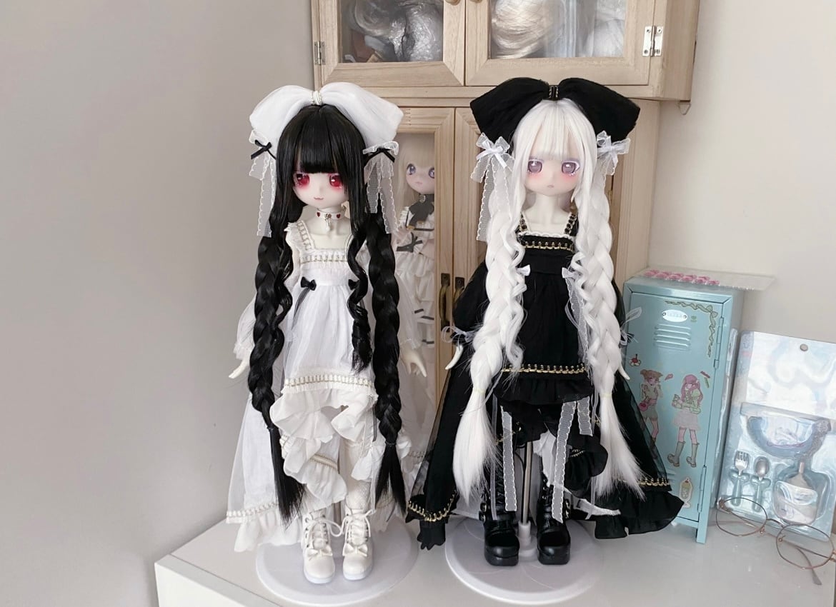 BJDドール用ウィッグ MDD/kumako/DDサイズ通用 全6色 8-9インチ 球体