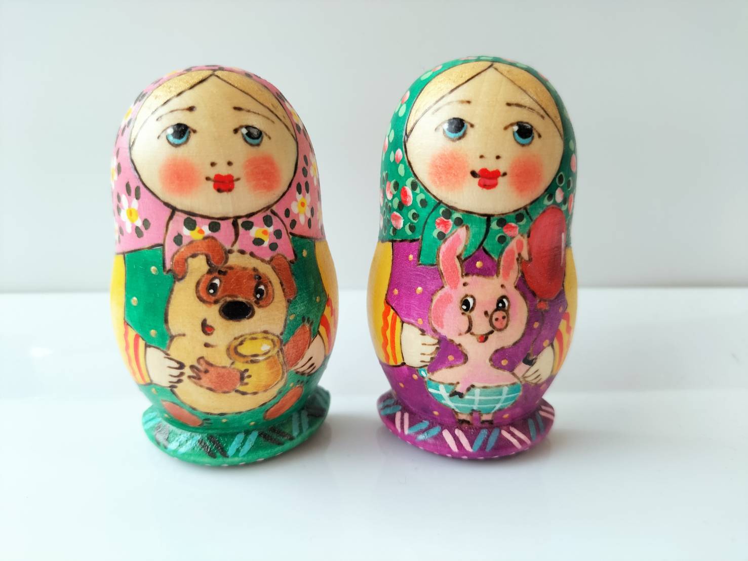 LYH278】 北欧ロシア雑貨のインテリア、マトリョーシカ リューバ作