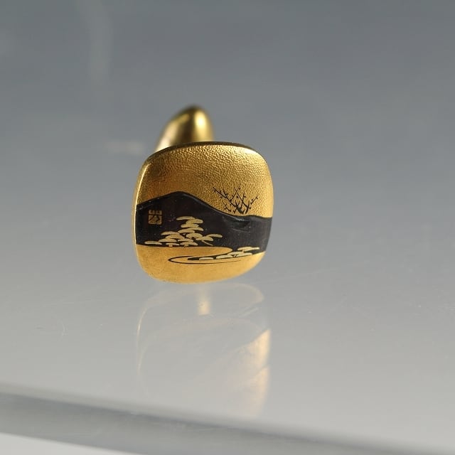 時代 ( 在銘:[ 光 ] / 日本, 明治~大正期/1910年頃) 金工平象嵌片切