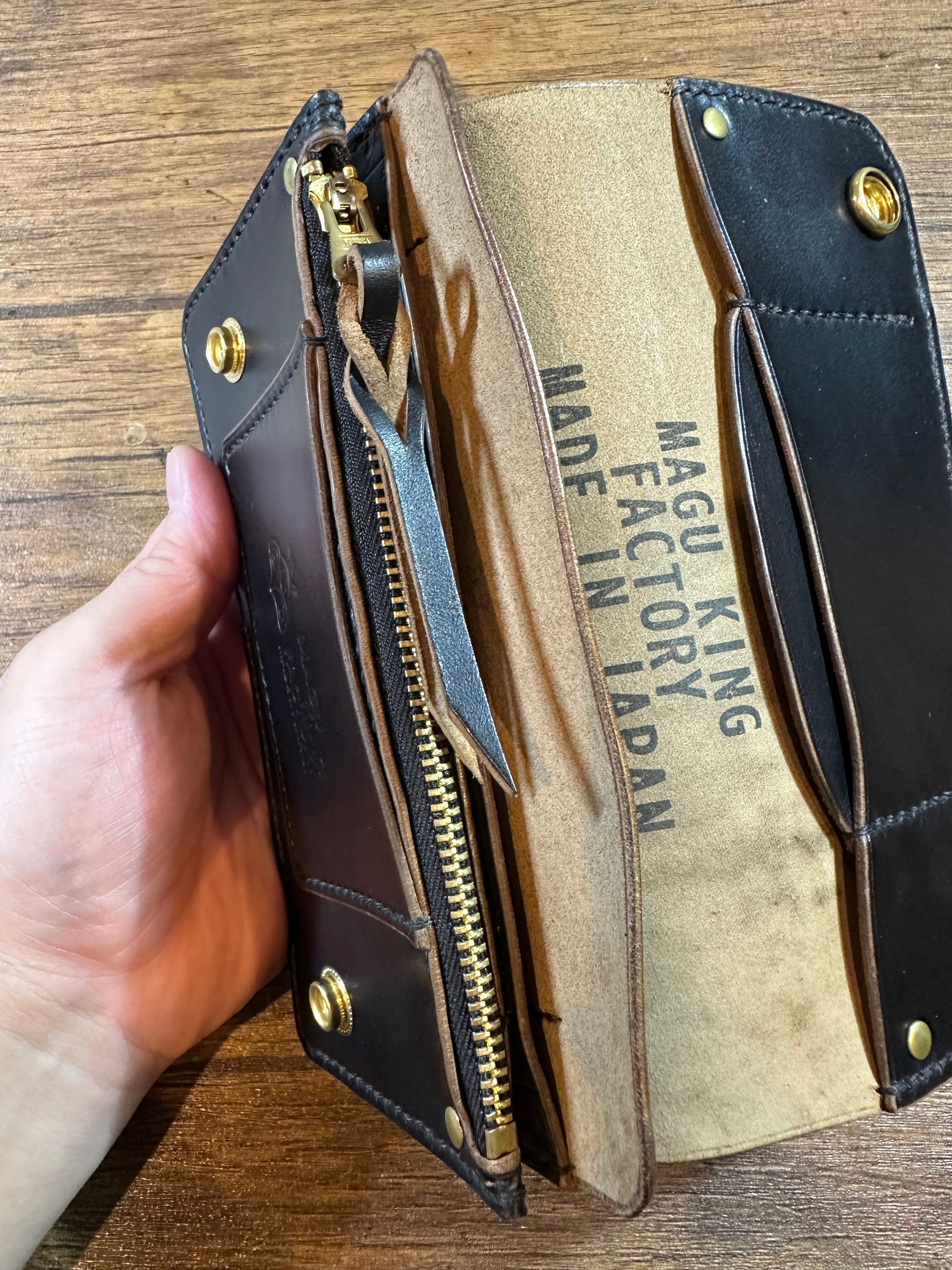 受注製作』 HBK-17MFA 3層 トラッカーウォレット ホースバット