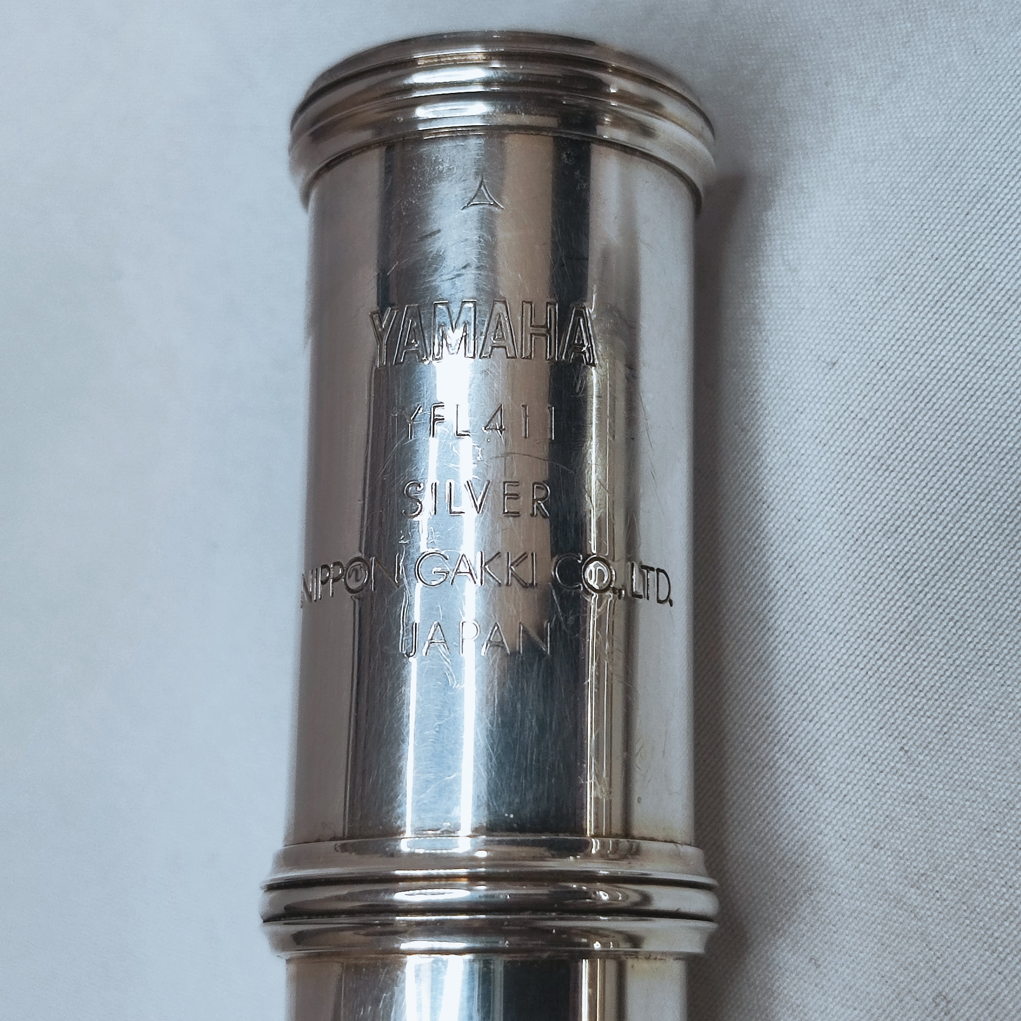 ヤマハ フルート YFL-411 管体銀製 Eメカ付 調整済 良品 | 管楽器工房織