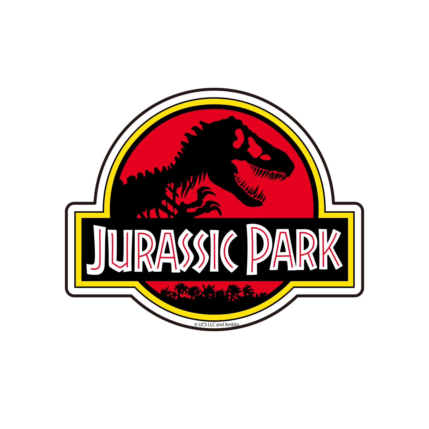 ジュラシック・パーク キャラクターステッカー ロゴ レッド
