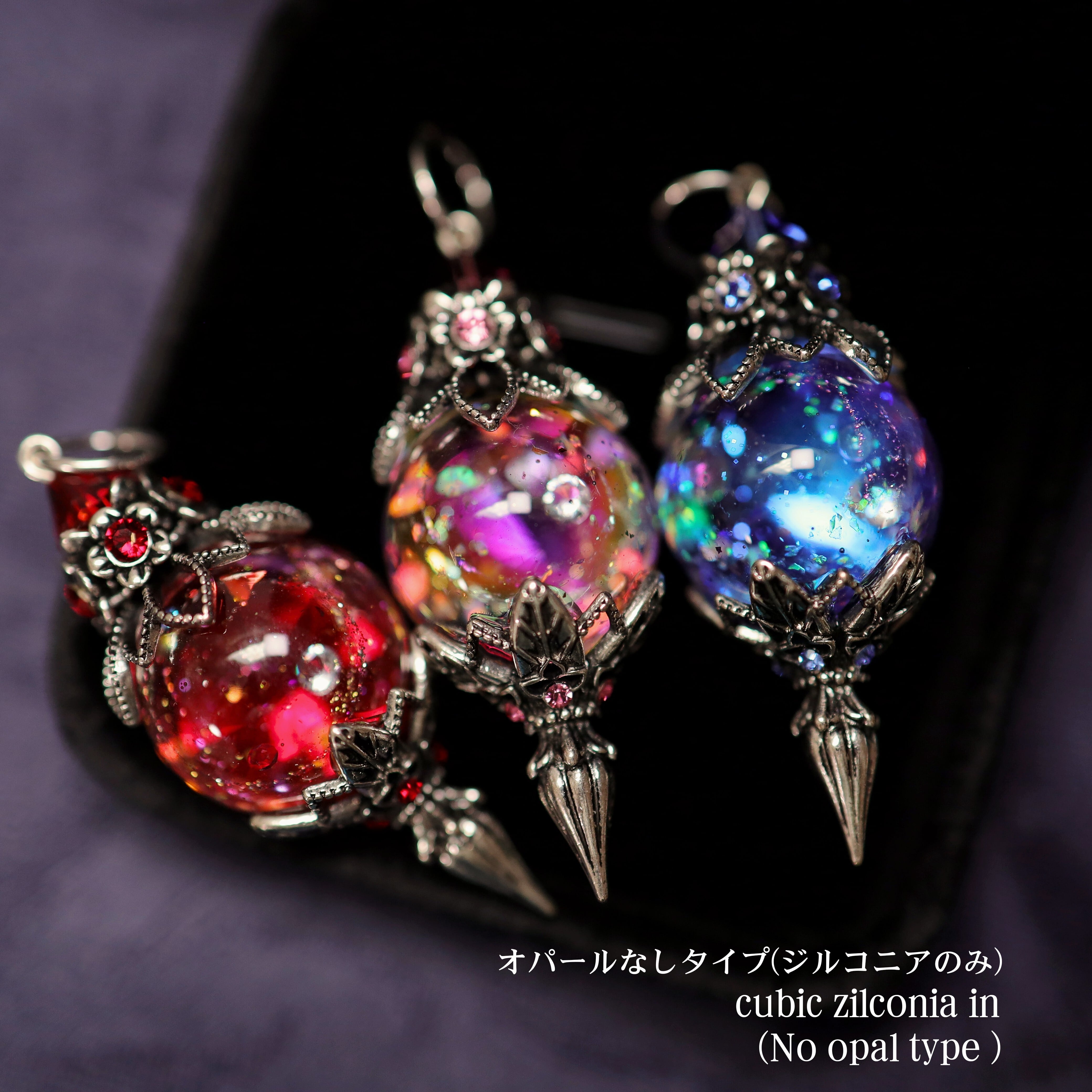 Aura Gem Pendulum(antique gold)オーダー用、For custom made）】宇宙