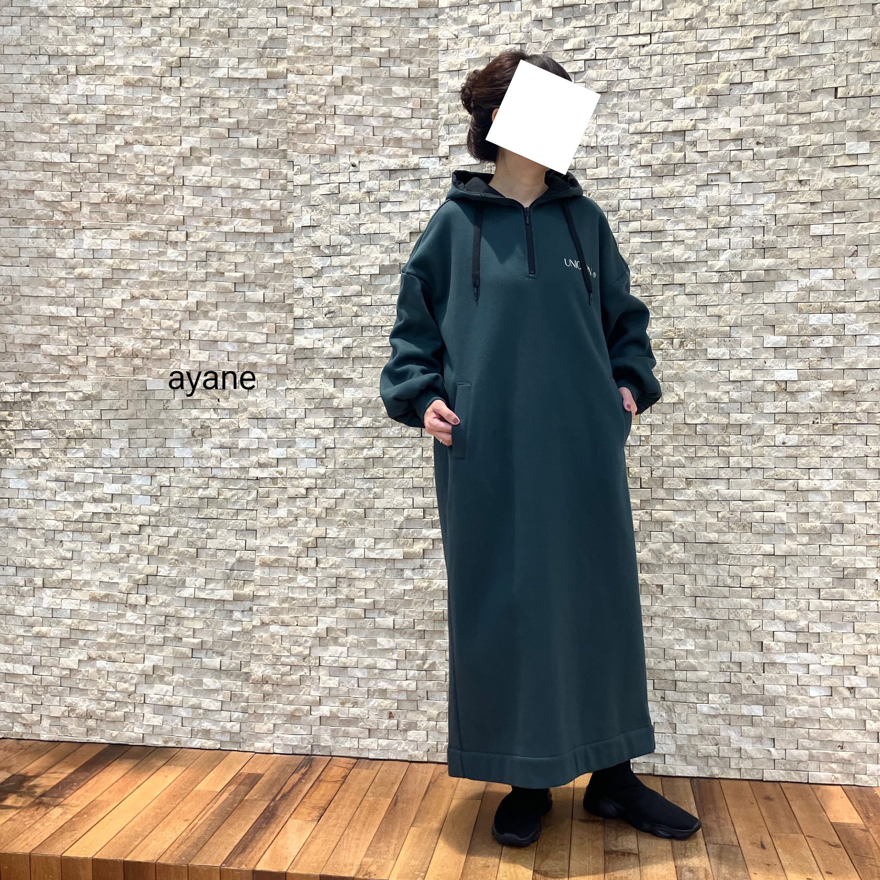 ayane】裏起毛フーディワンピース（874814） | FORME Base STORE