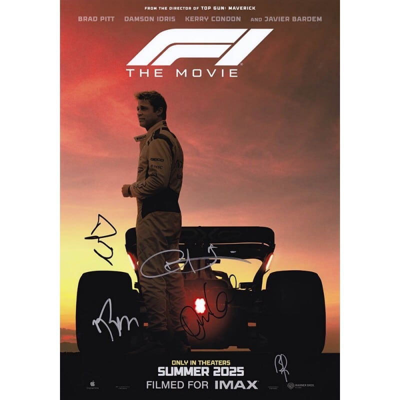 F1 The Movie(エフワン) 【5名直筆サイン入りミニポスター】 | searchlight