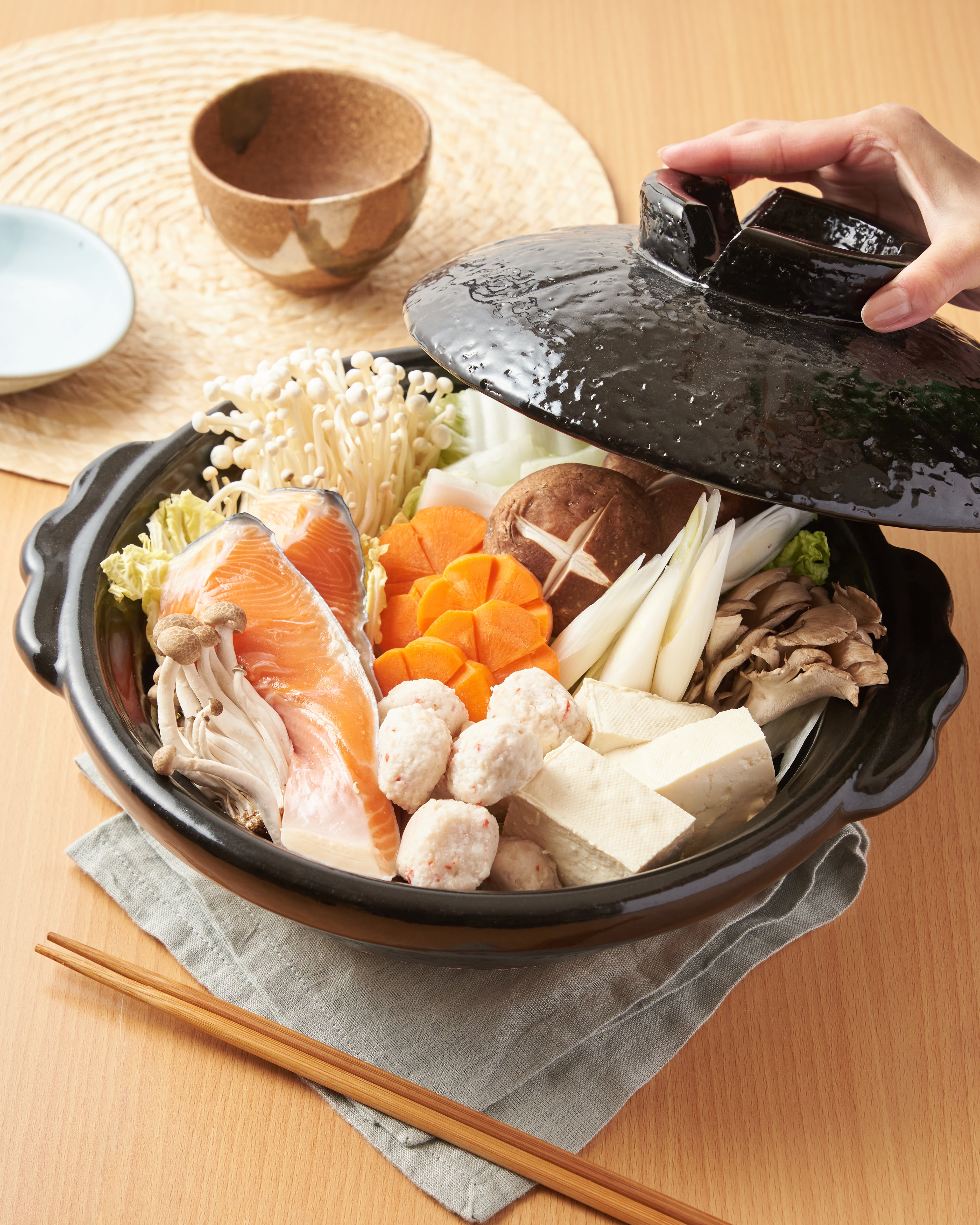雲井釜　信楽焼陶製　黒楽三合炊御飯鍋 雲井窯 オンラインショップ