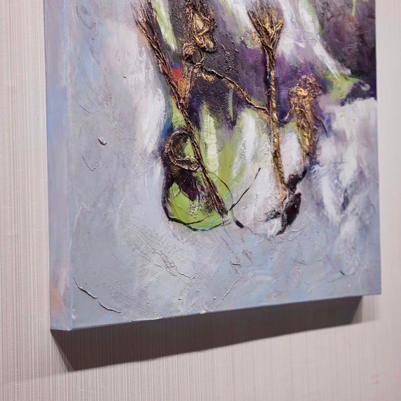 油絵 抽象画 大型 80×80 壁掛け ハンドメイド アート 現代 絵画 美術