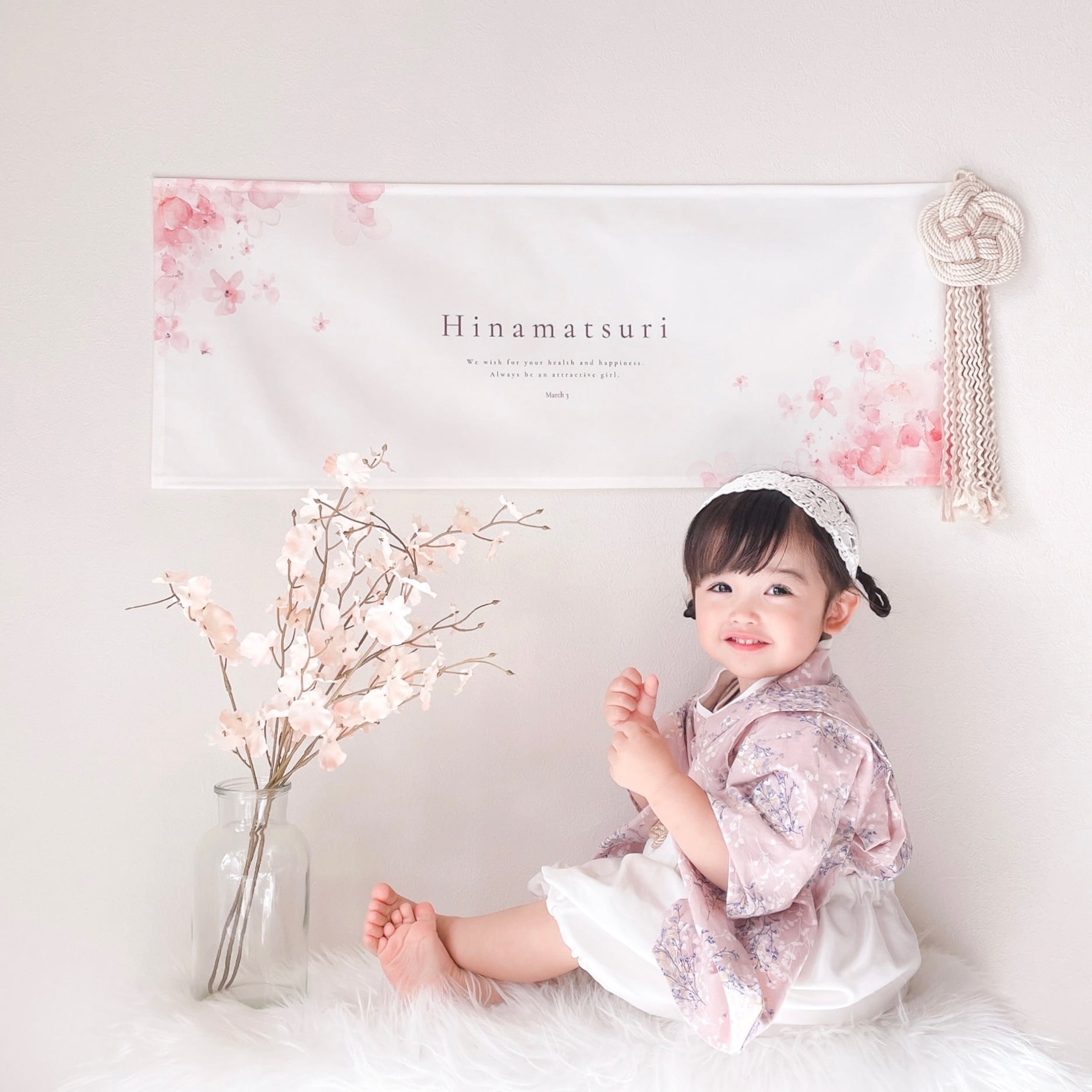 T035 【 Hinamatsuri Tapestry Type-D 】ひなまつり タペストリー