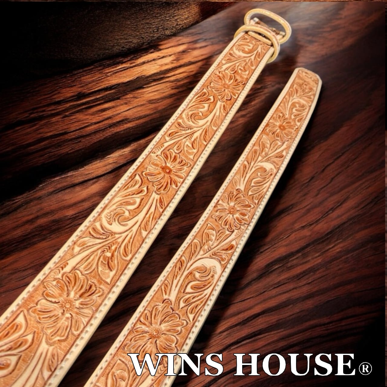 WINS HOUSE®︎【ウインズハウス】 カービング レザー ベルト帯 40