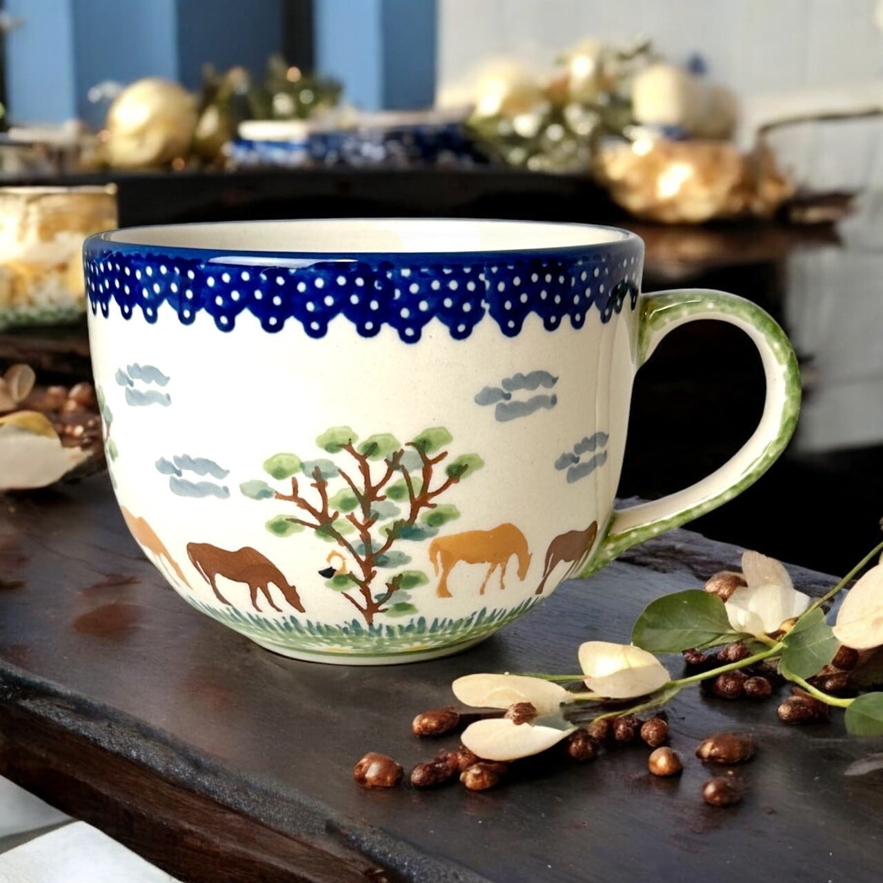 ポーリッシュポタリー カフェオレボウル カフェラテ F44-ALC90
