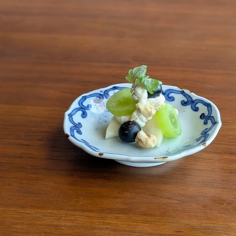 有田焼】染付瑞雲 四方輪花三・五寸皿 | 和食器のすべて