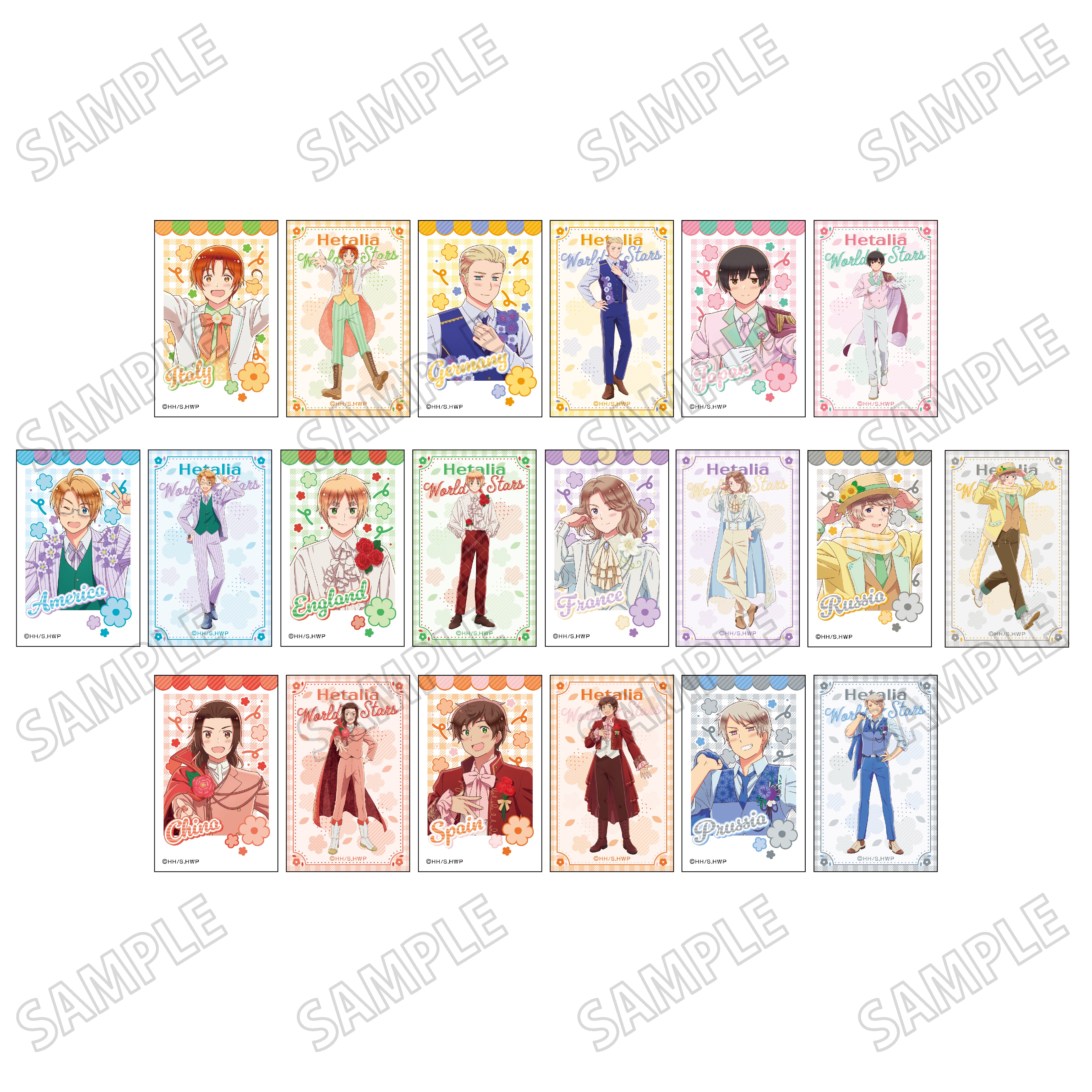 アニメ「ヘタリア World☆Stars」 描き下ろしミニフォトカード