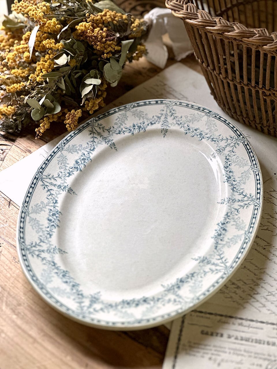 Creil et Montereau オーバルプレート 楕円のお皿 | Brocante de La