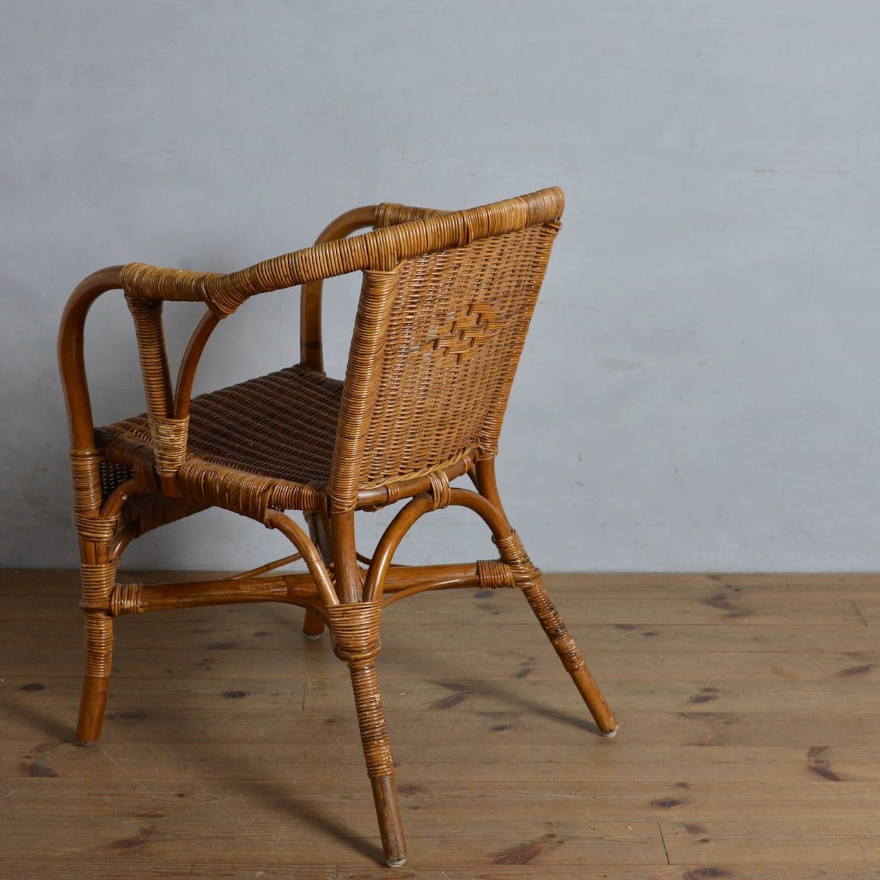 Rattan Chair / ラタン チェア 【B】〈椅子・籐張り・店舗什器〉112200