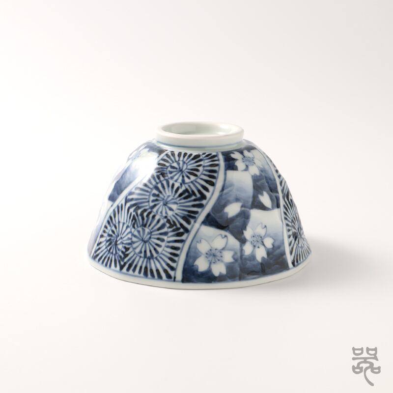 染付花祥瑞【面取茶漬／大】そうた窯｜有田 | 【有田焼／波佐見焼