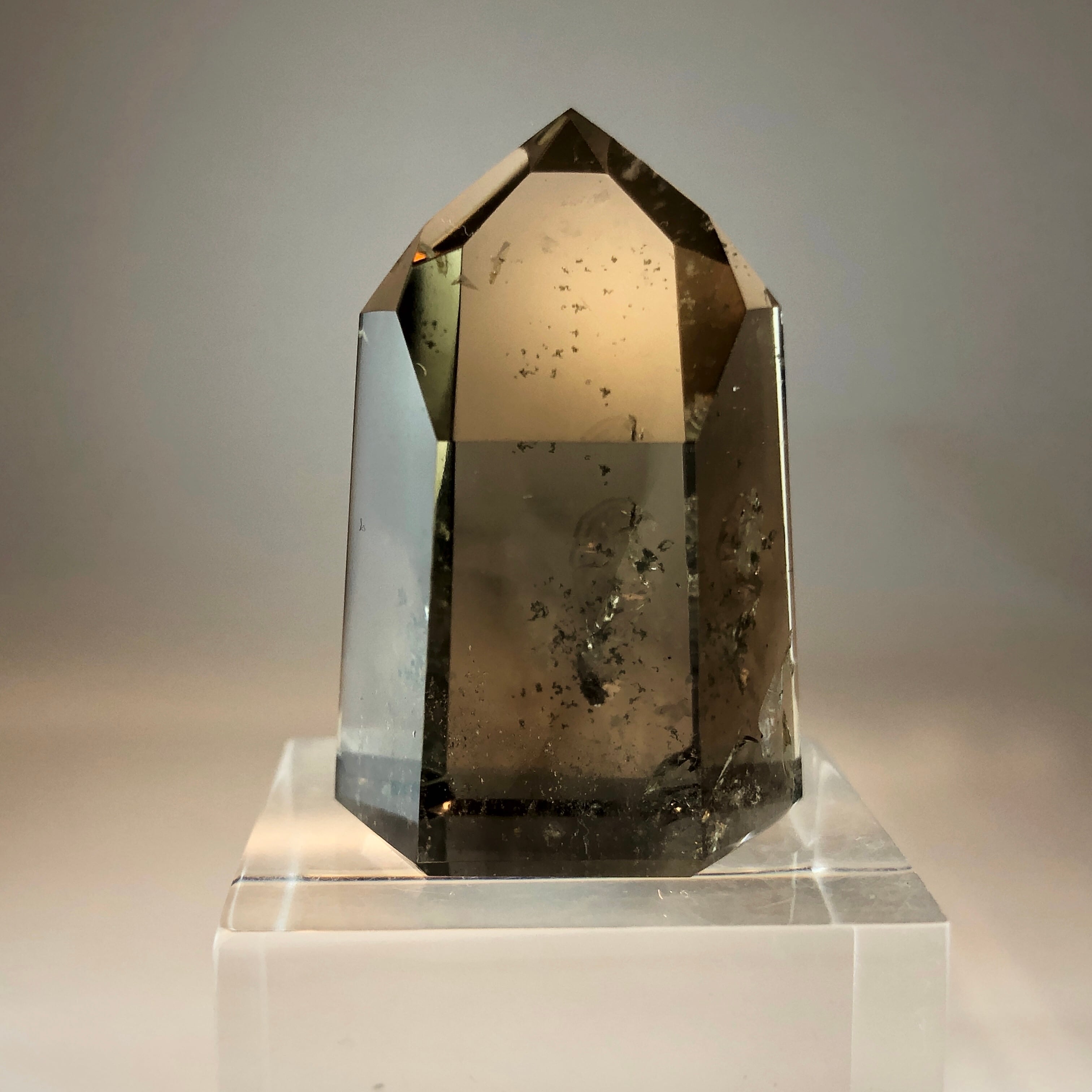 h95d】ナチュラルシトリン(黄水晶) ポイント ブラジル産 【天然非加熱