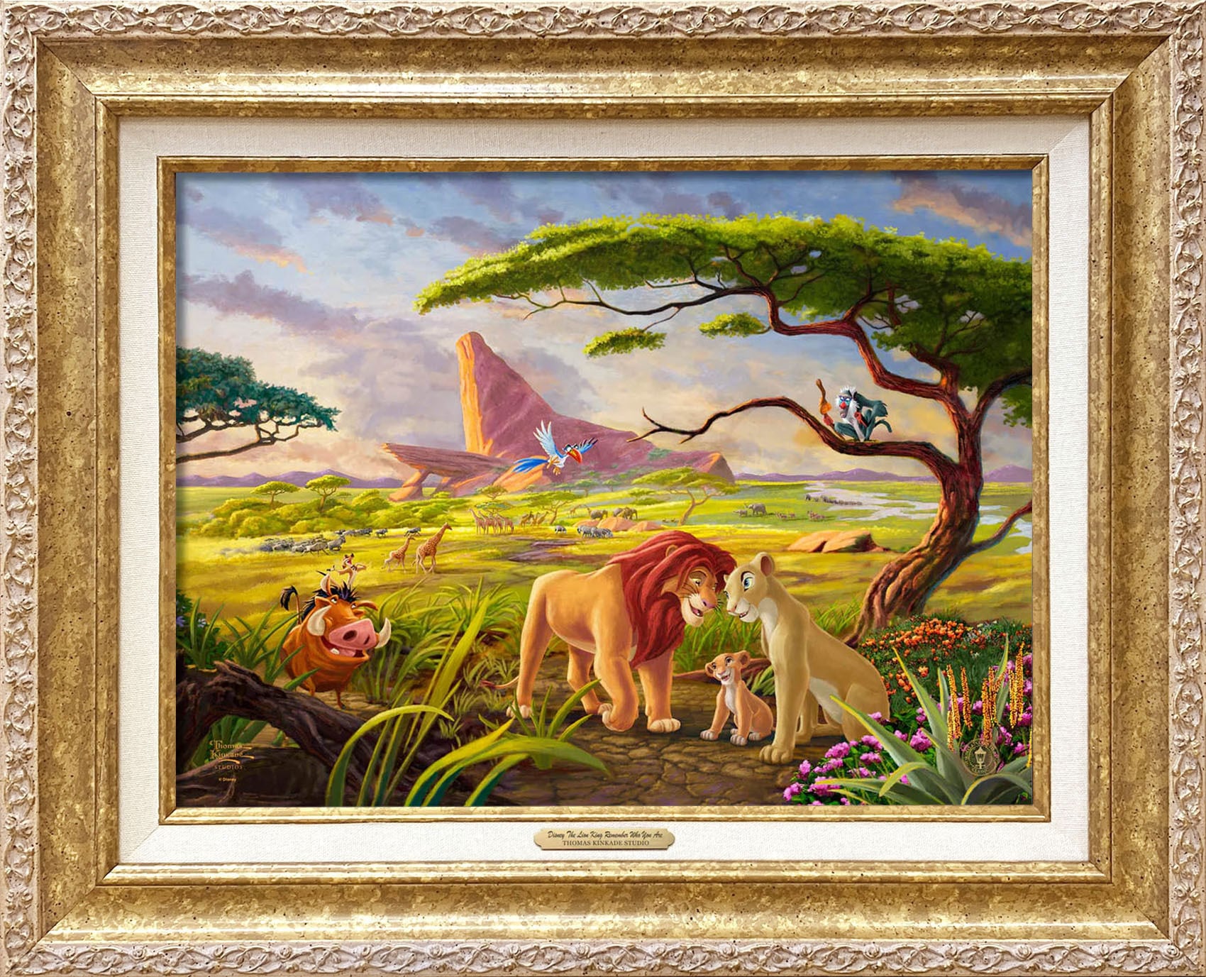 ディズニー絵画「ライオンキング/忘れるな 自分が何者なのか」作品証明