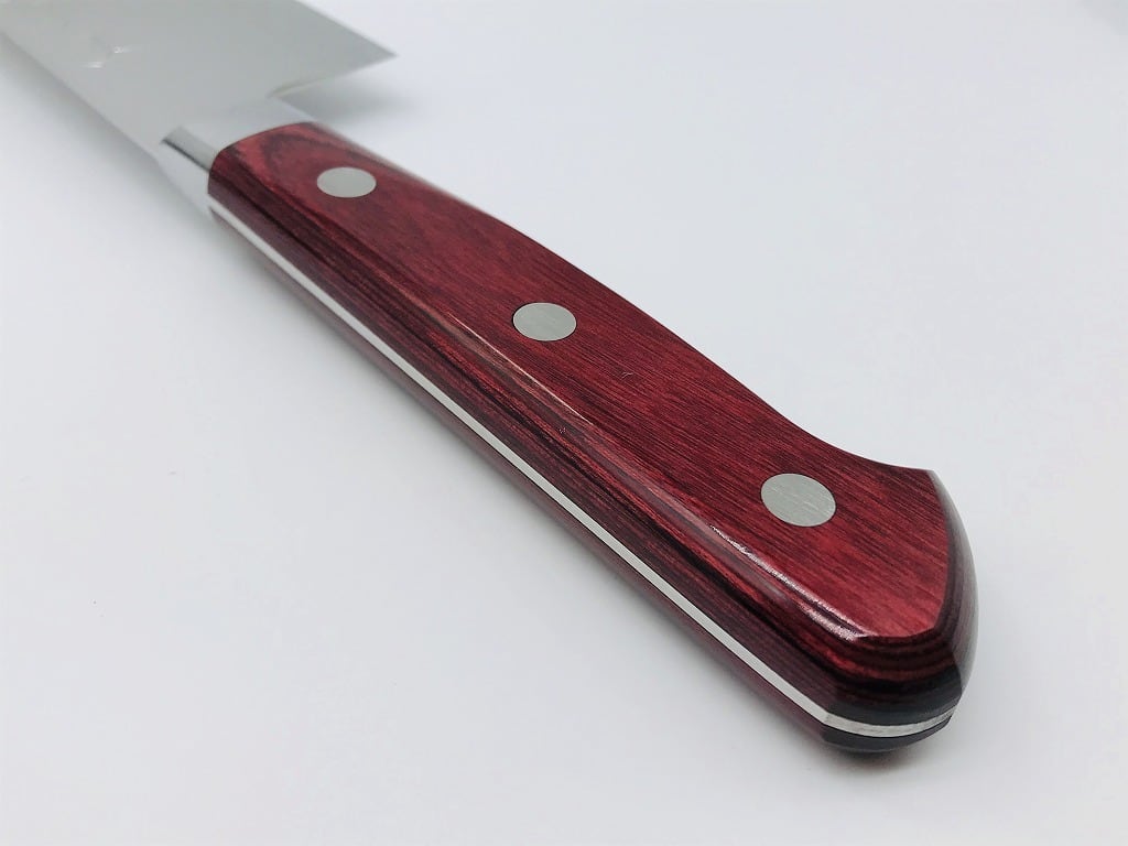 牛刀 高村刃物製作所製 粉末ハイス鋼 三層 口金付 210mm(Gyuto by