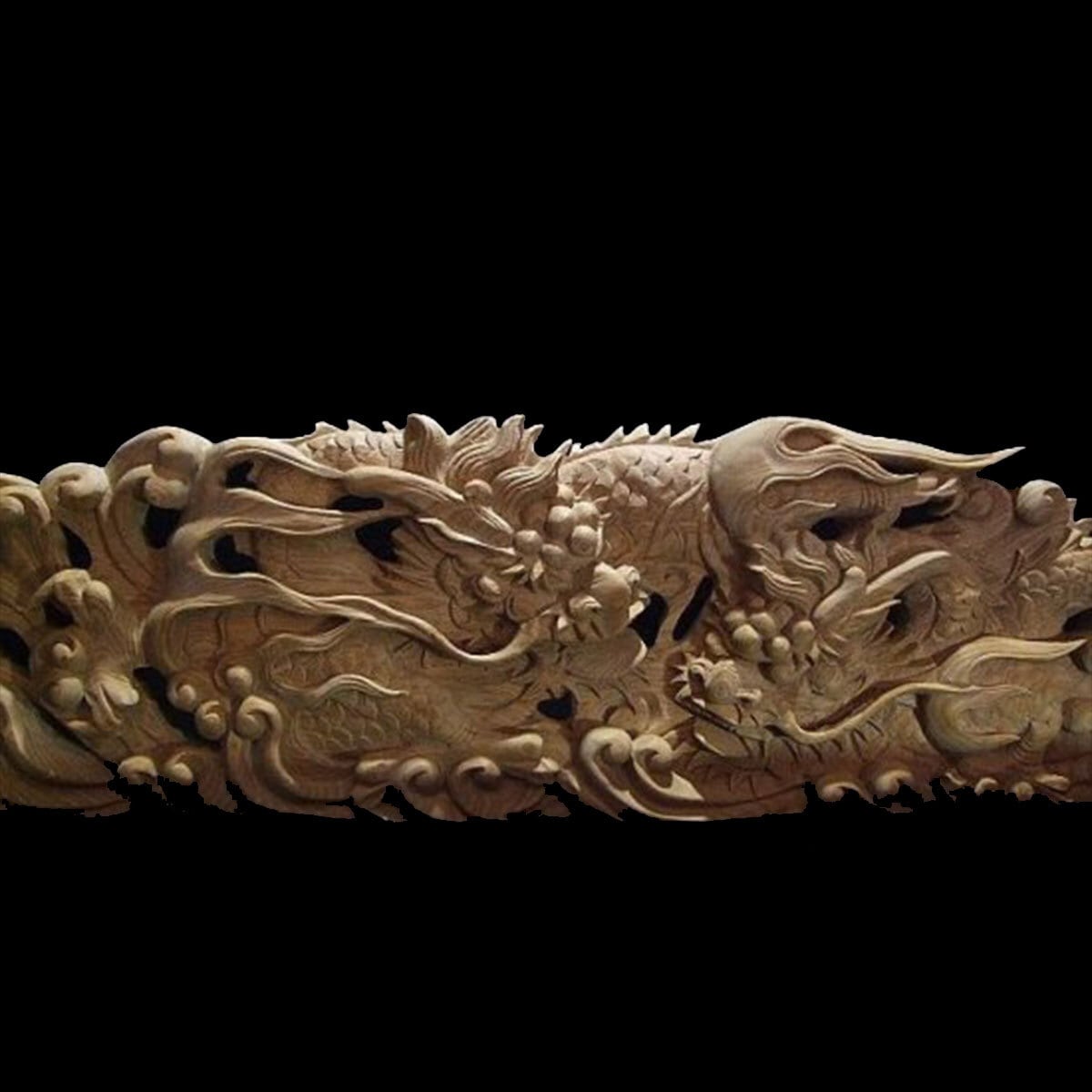 夫婦龍】社寺仏閣、山車 蟇股彫刻 60cm | ㈱田中ソウケン