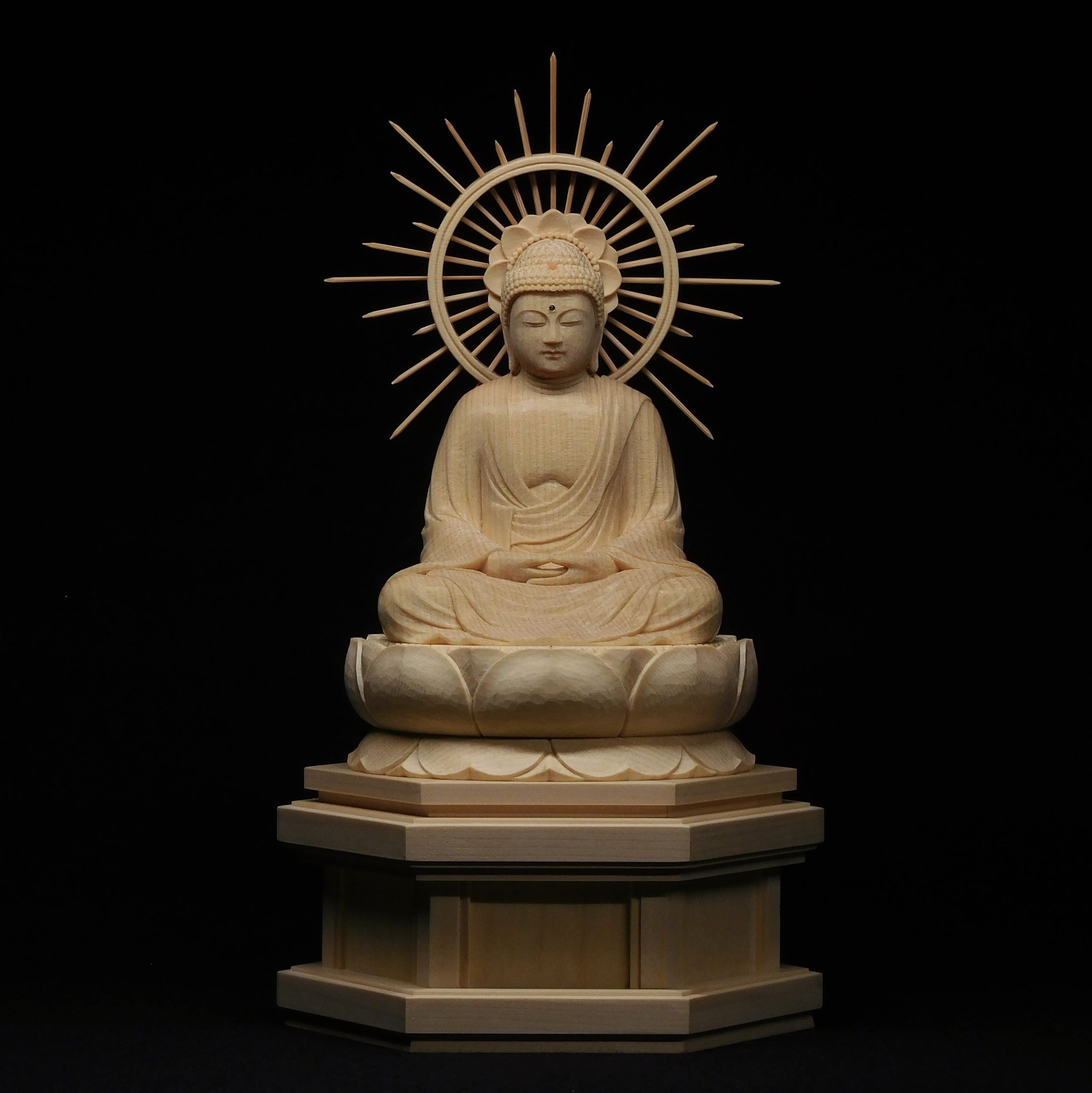 釈迦如来』 坐像 木彫 仏像 | 神鳥仏像彫刻工房