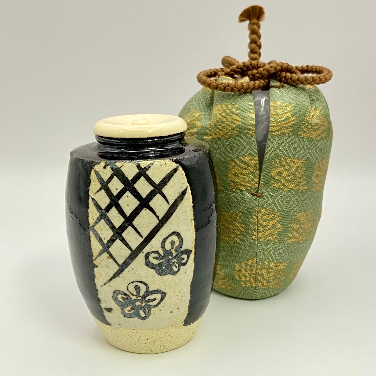 九壺茶心壺茶入仕服陶芸品骨董品