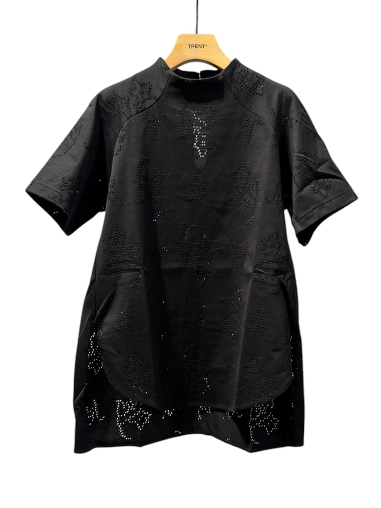 25SS】Mame Kurogouchi マメ クロゴウチ / Eyelet Jersey Jacquard Top