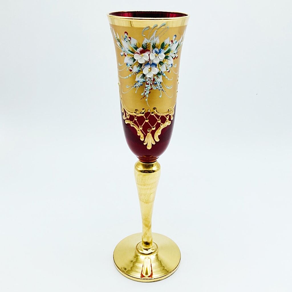 MURANO 希少 ムラーノ ヴェネチアン ムラノ ベネチア ガラス 洋梨 金彩