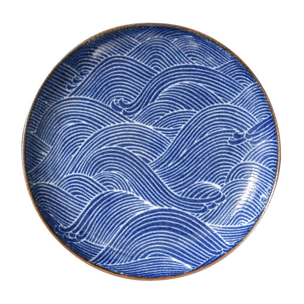 SEIGAIHA 青海波 21.5cmプレート おふけ青海波 7.0皿 | Blue&White