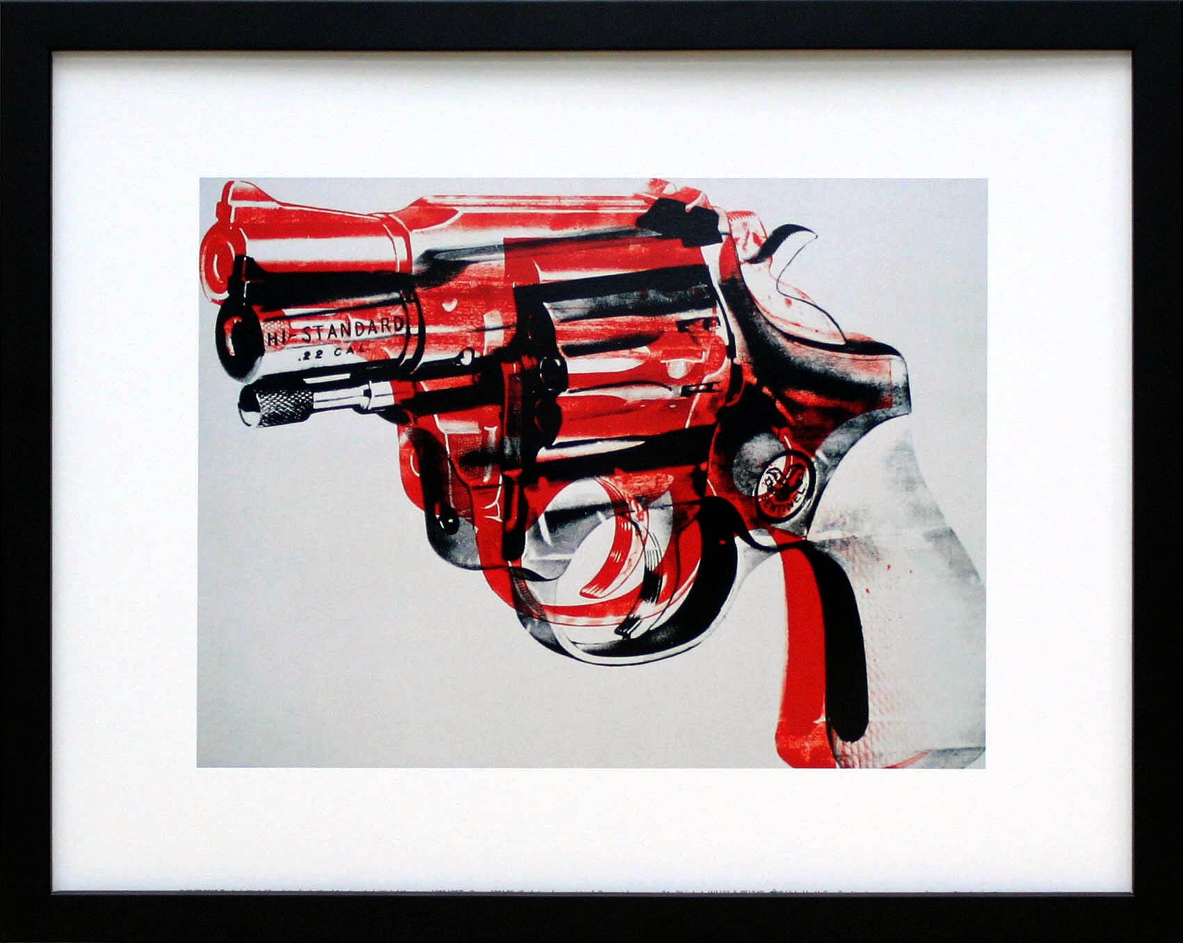 アンディ ウォーホル「ガン(ブラック&レッド)Gun,c 1981-82」展示用