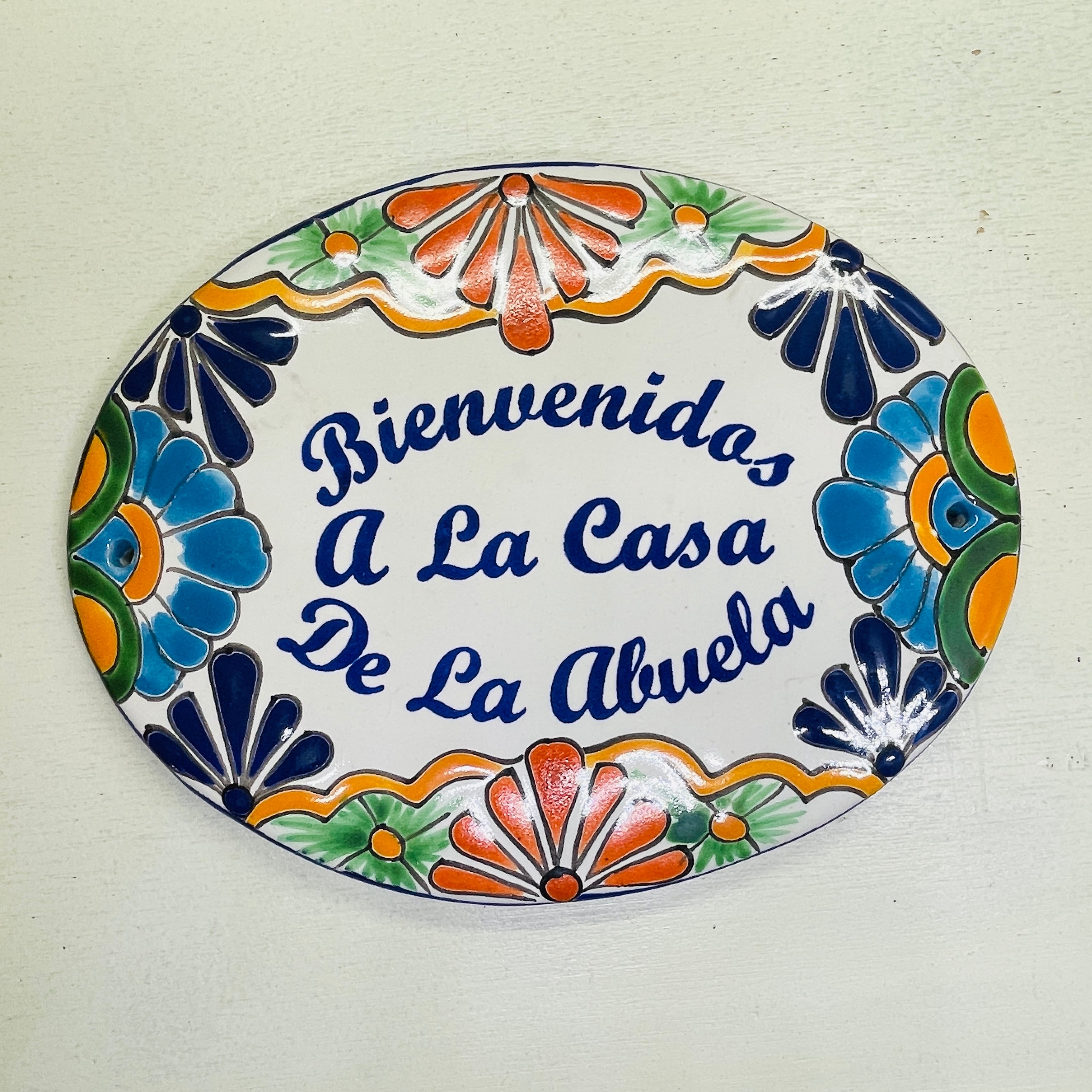 メキシコシティ 陶器の表札 看板 タラベラ 陶器製 Mexico City Ceramic