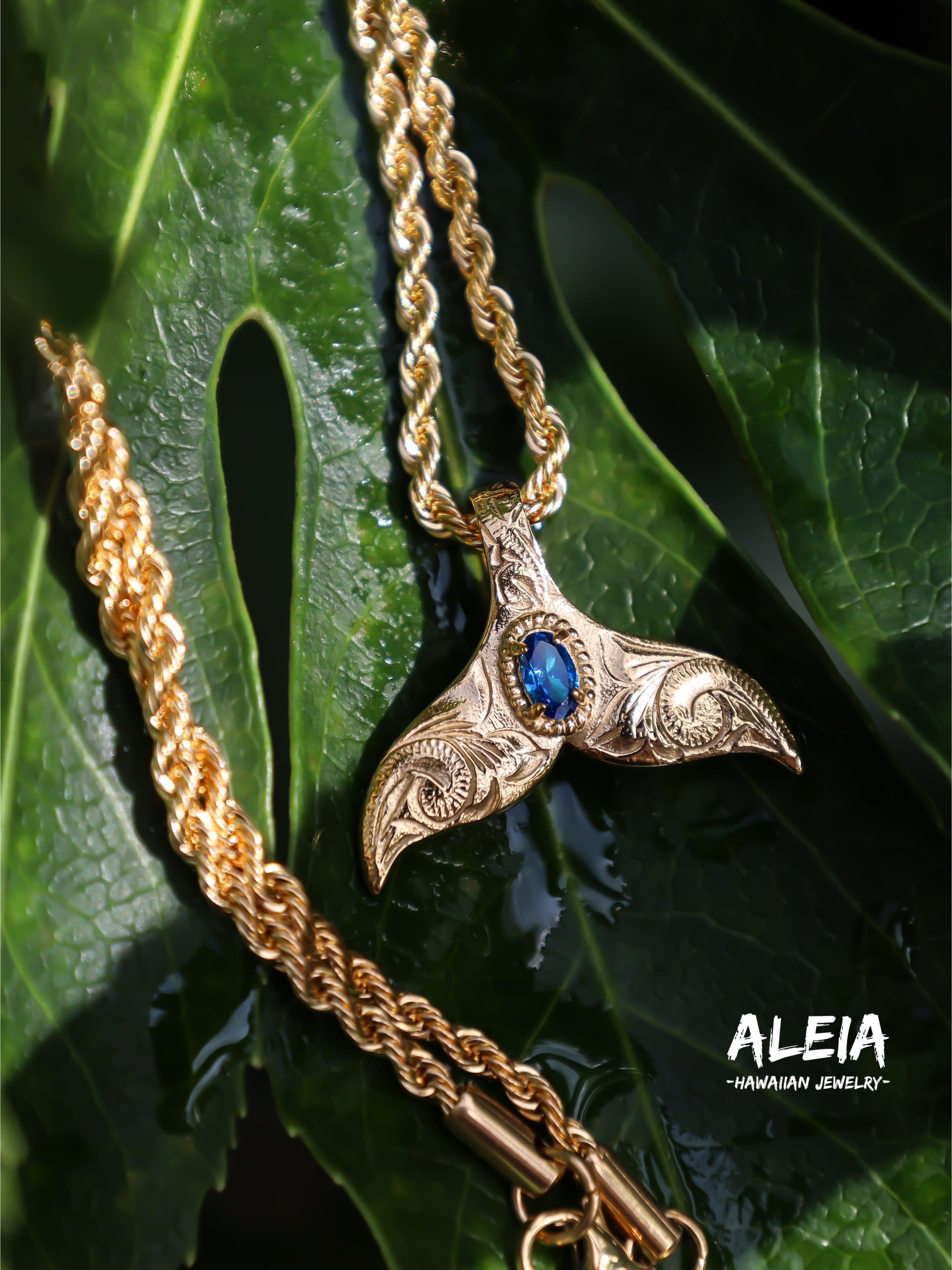lino whale tail necklace [316L] ハワイアンジュエリー | ALEIA