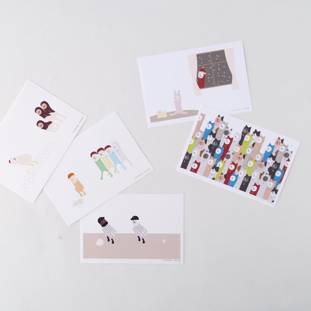 ルルさんのポストカード（4枚セット） | naotooga online shop