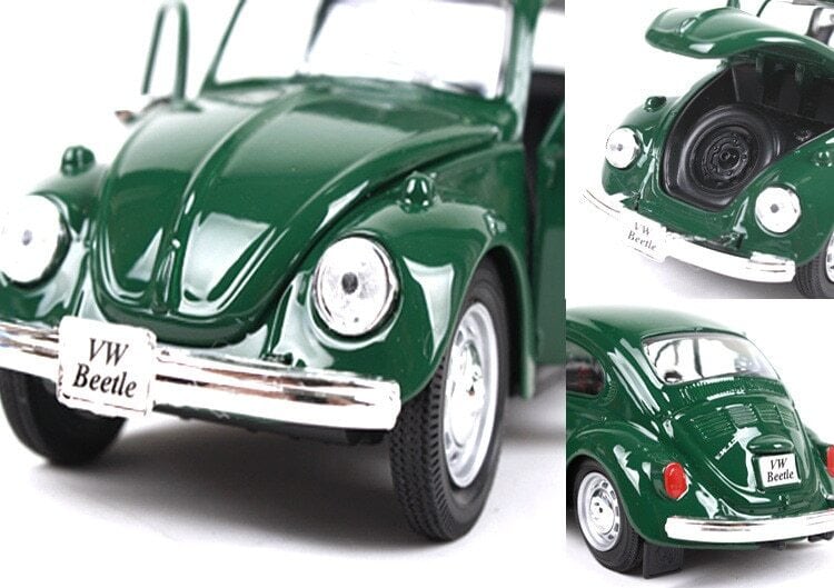 送料無料 1/24 VW フォルクスワーゲン タイプ1 ビートル クラシック 緑