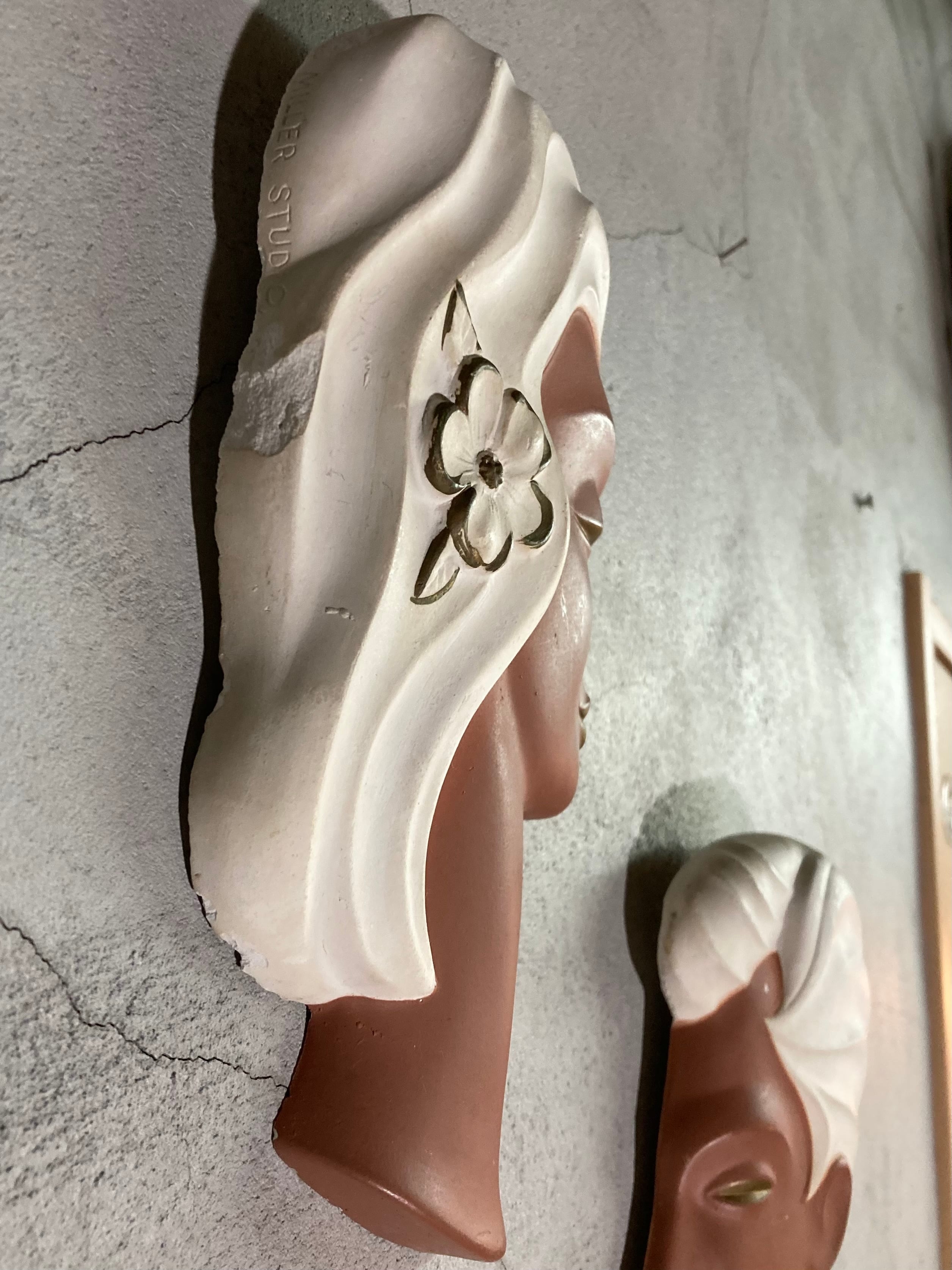 1940s vintage 3D ハワイアンヘッド 壁掛け 50s VINTAGE HAWAIIAN HEAD