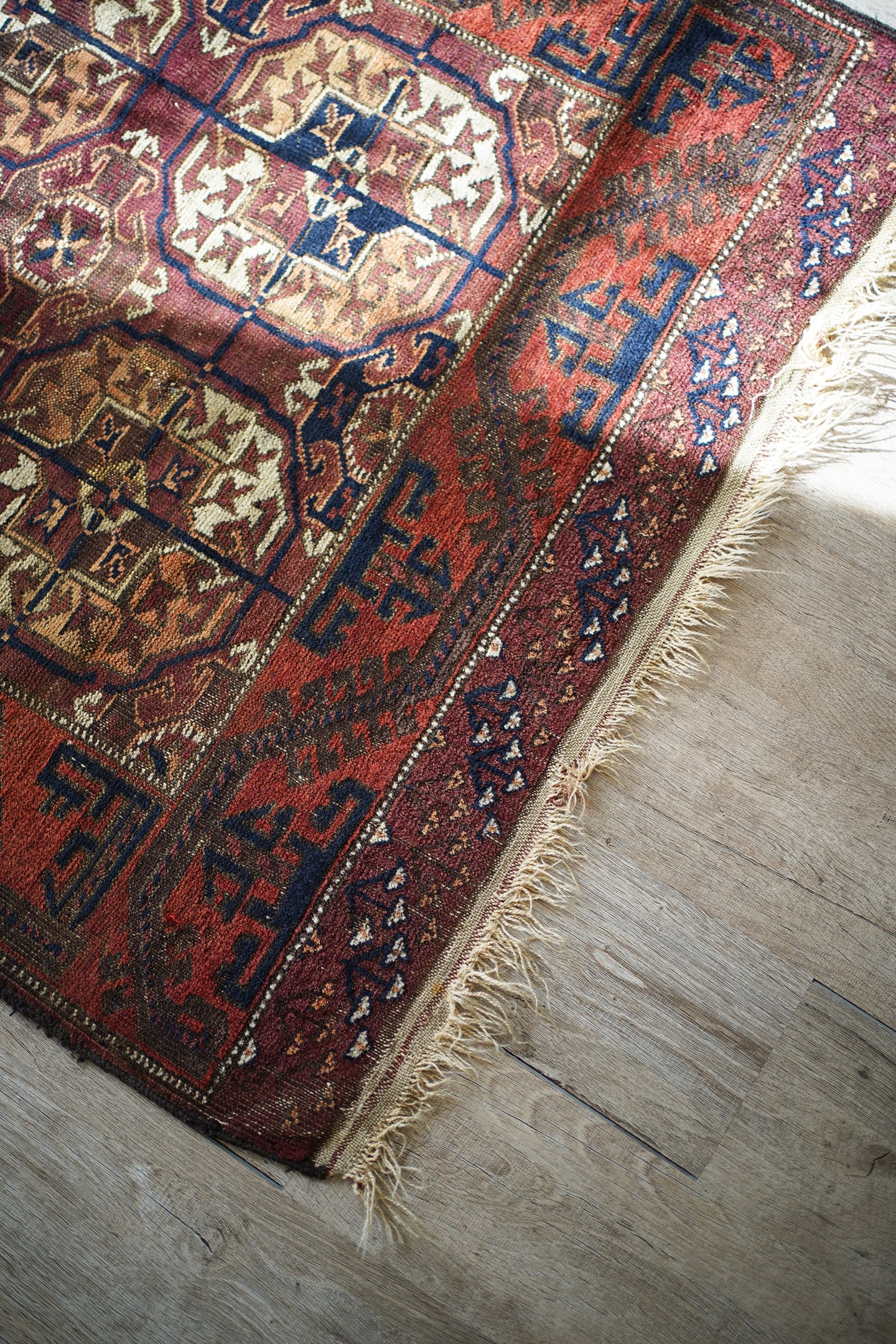 168】Antique Afghan Baluch rug 1900's | ヴィンテージラグ専門店