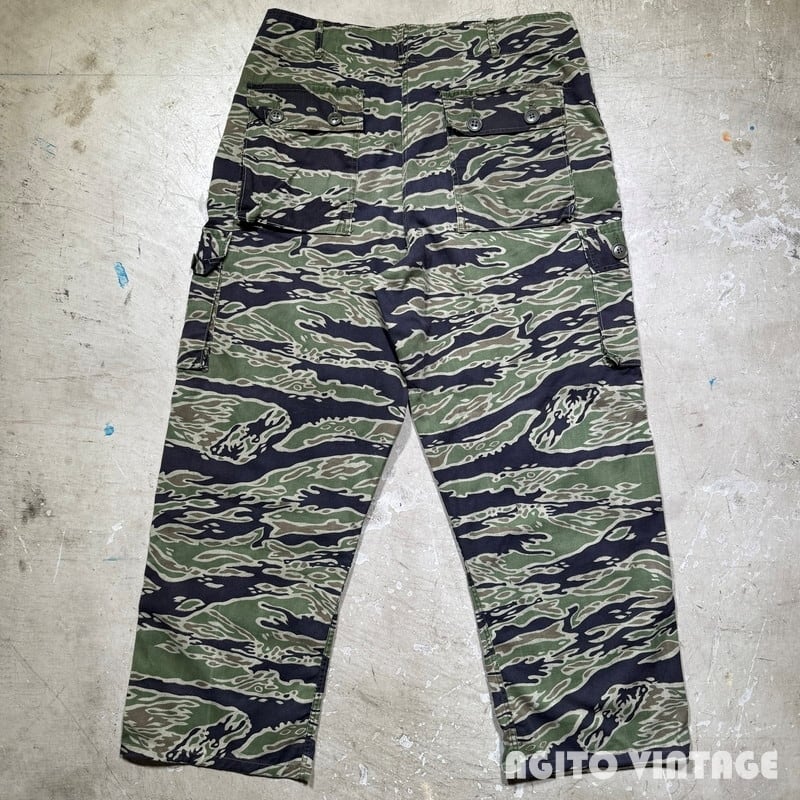 60's~ VIETNAM TIGER STRIPE CAMO CARGO PANTS タイガーストライプカモ